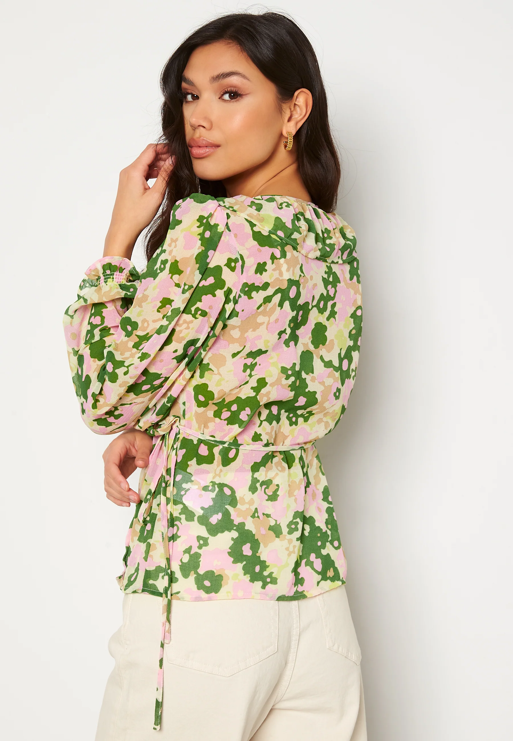 Kirsten L/S Wrap Top - Image 4