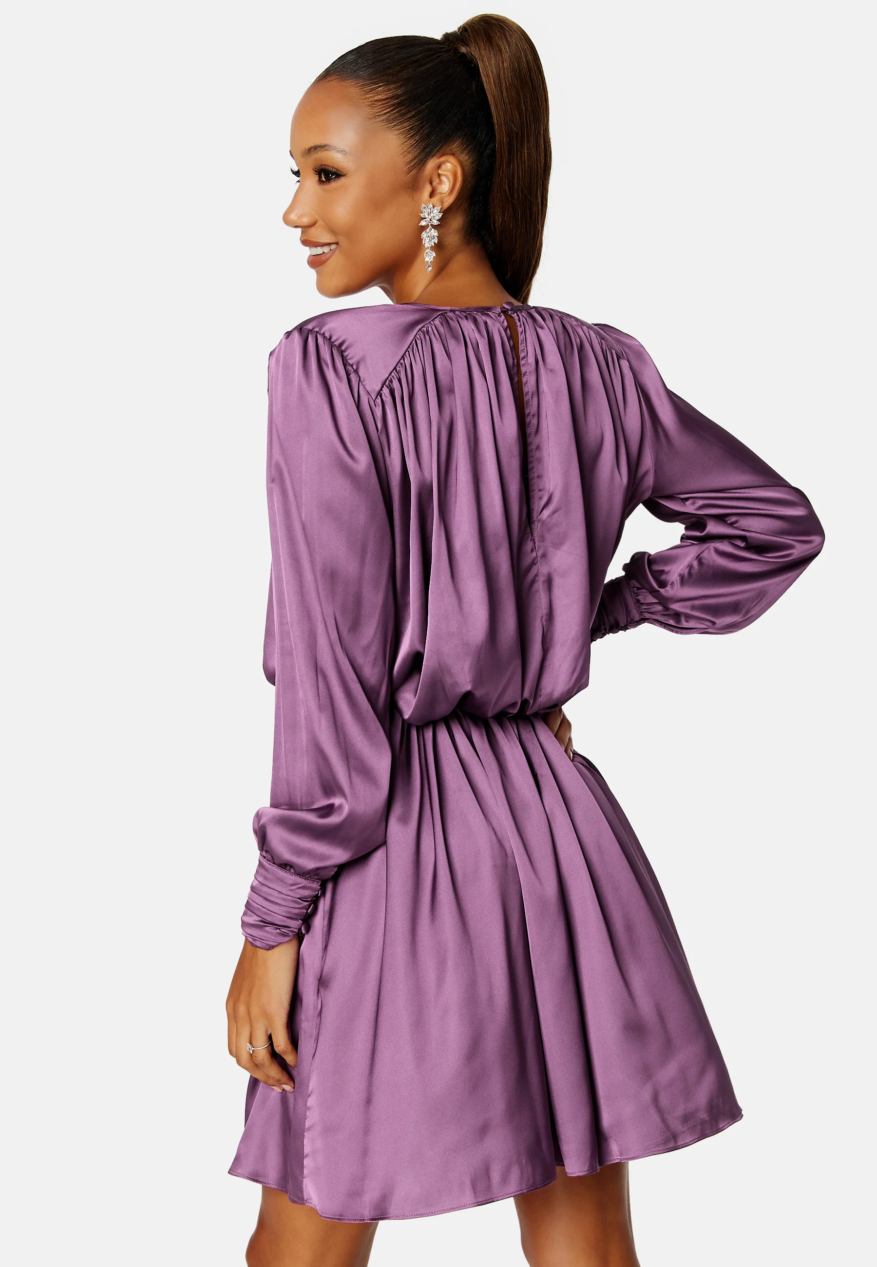 Klara Satin Dress - Image 3