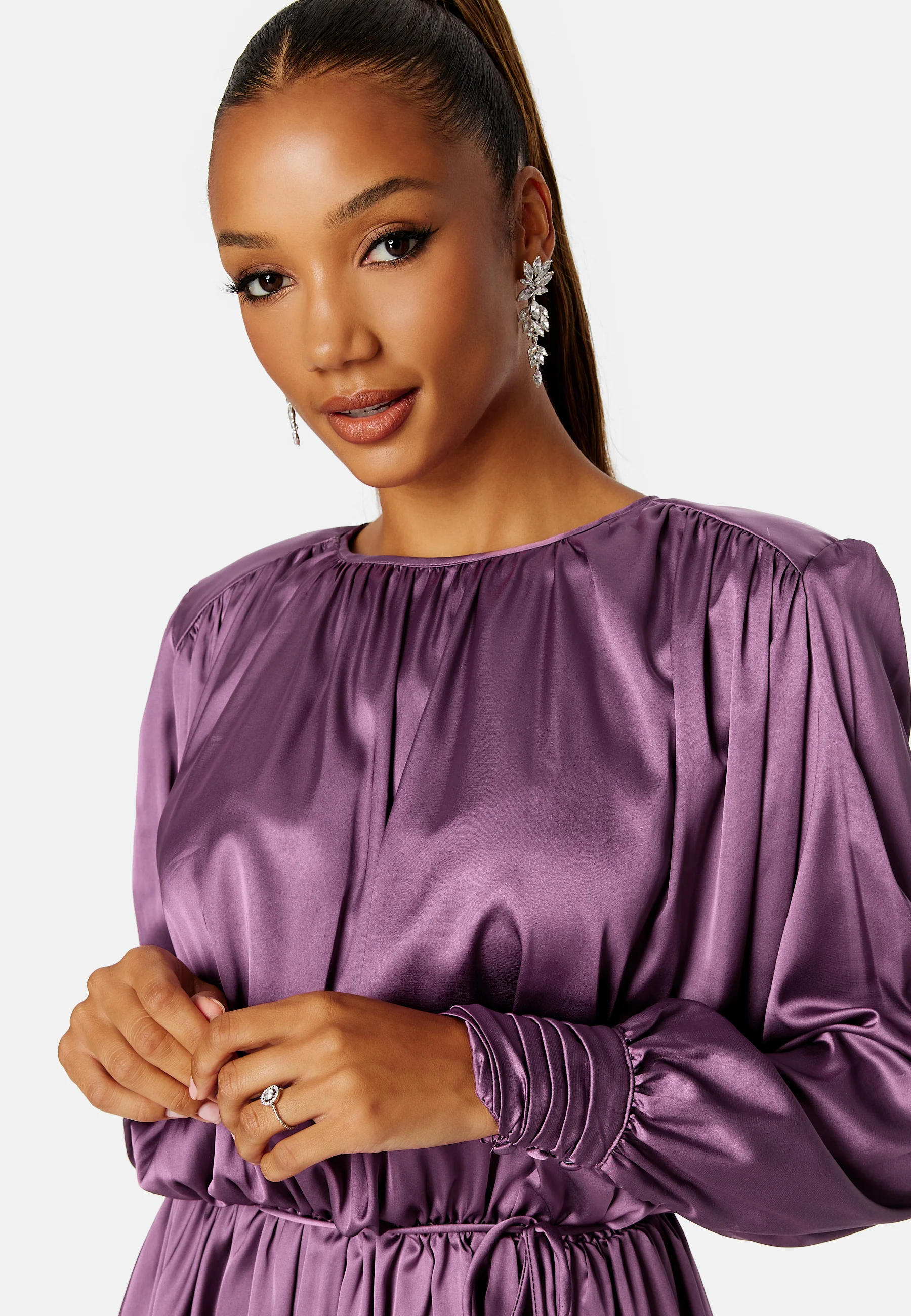 Klara Satin Dress - Image 4
