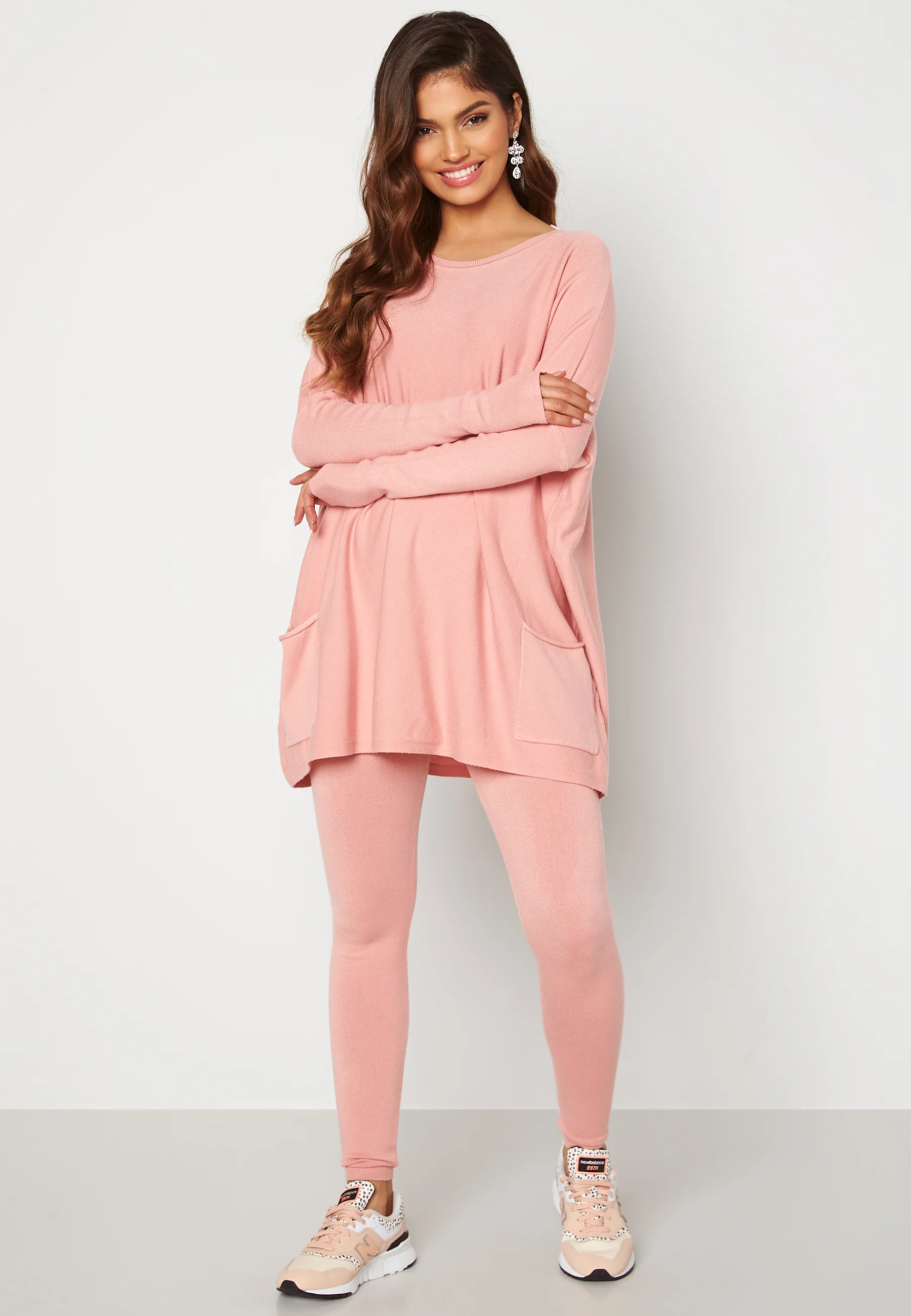 Knitted Batwing Jumper Lounge Set