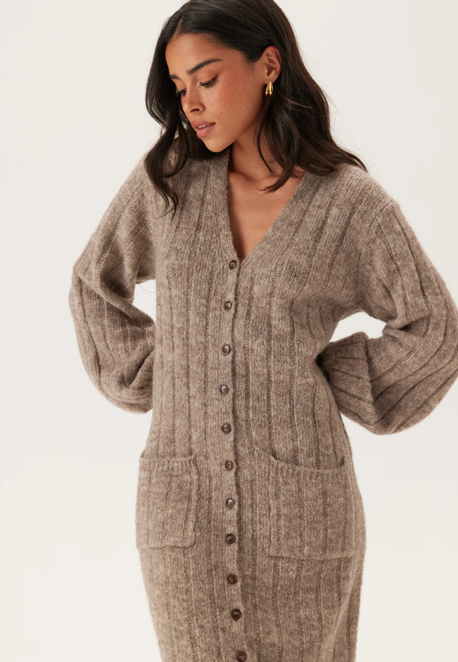 Knitted Cardigan Dress - Image 5