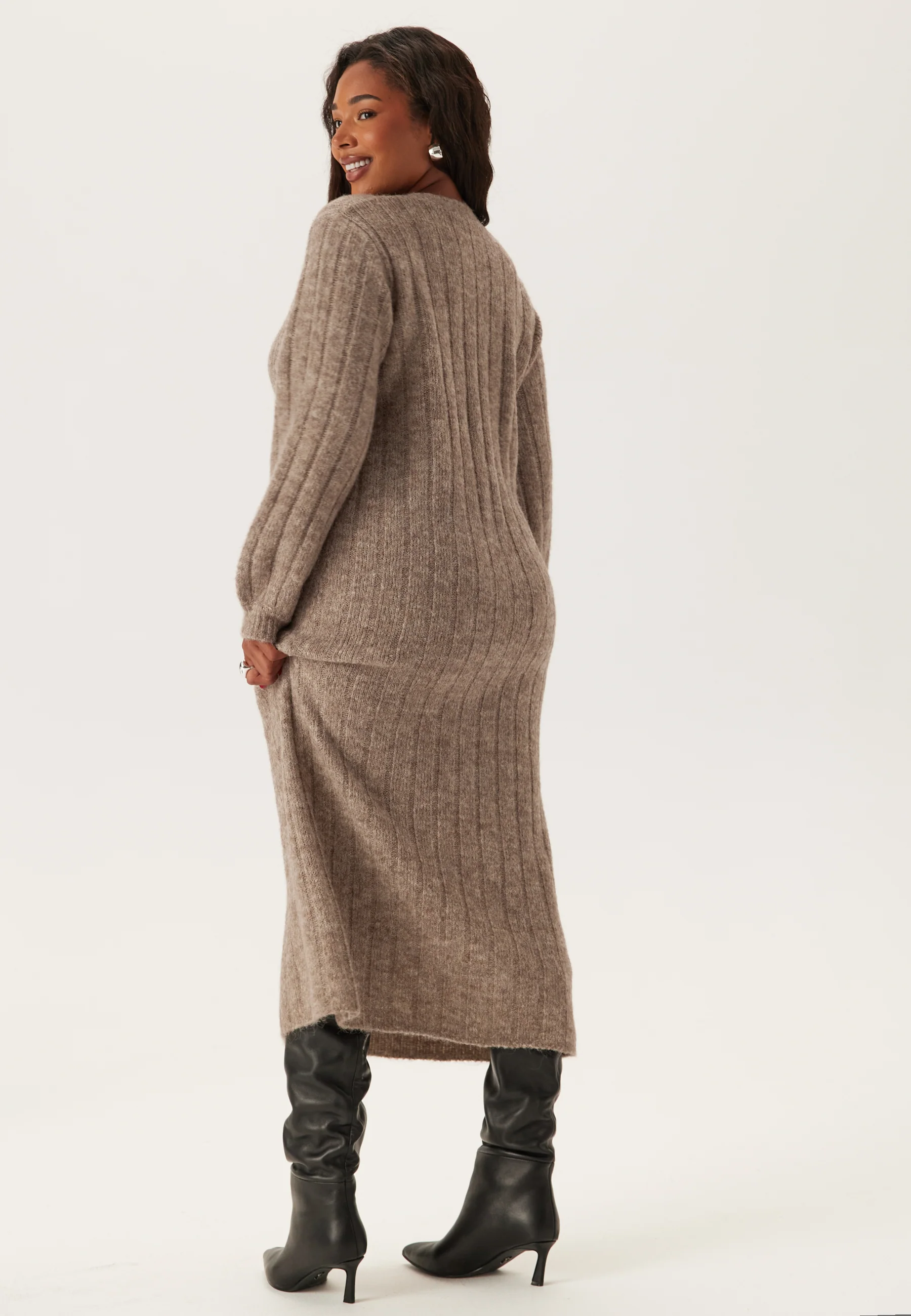 Knitted Cardigan Dress - Image 8