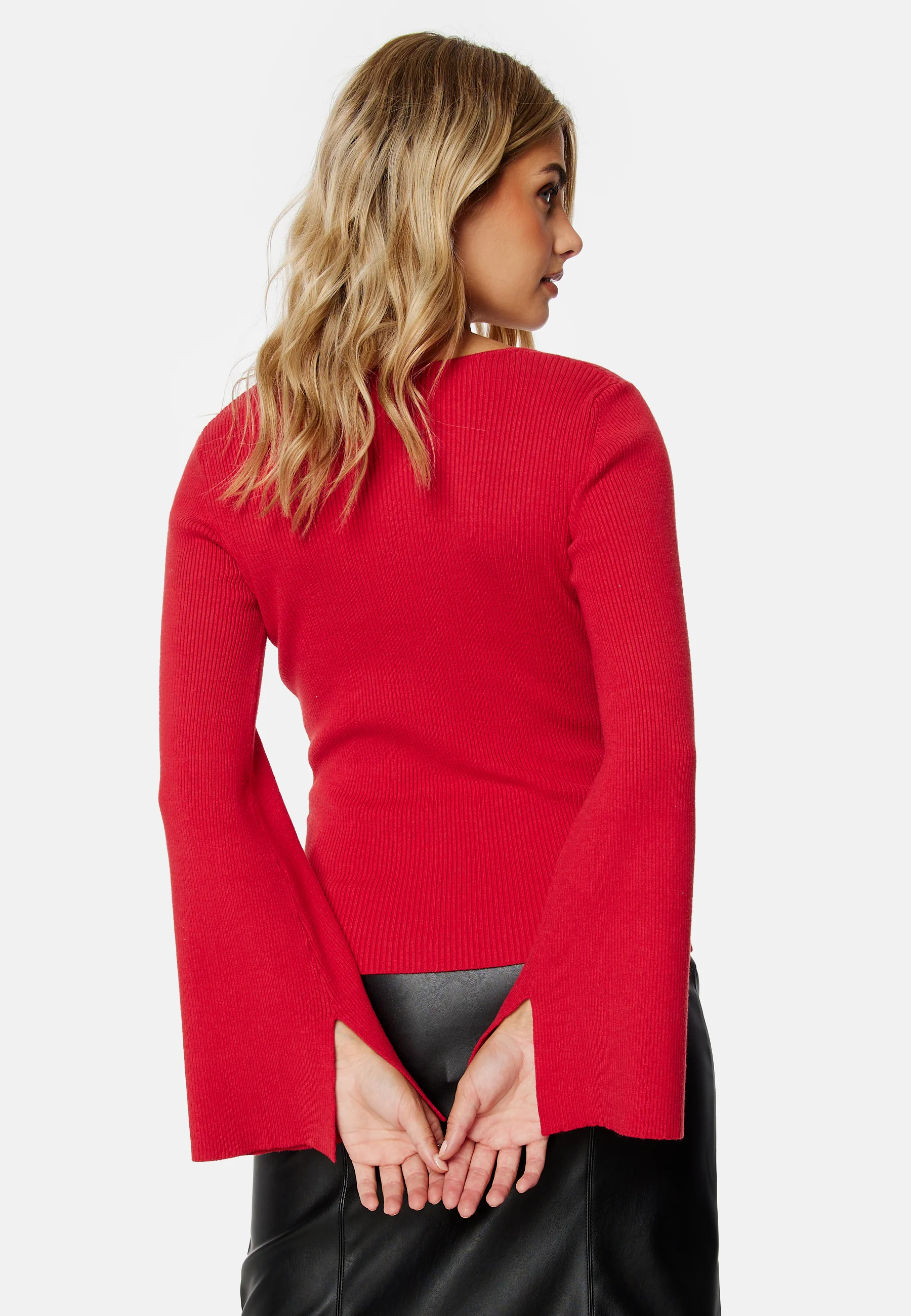 Knitted L/S Slit Top - Image 4