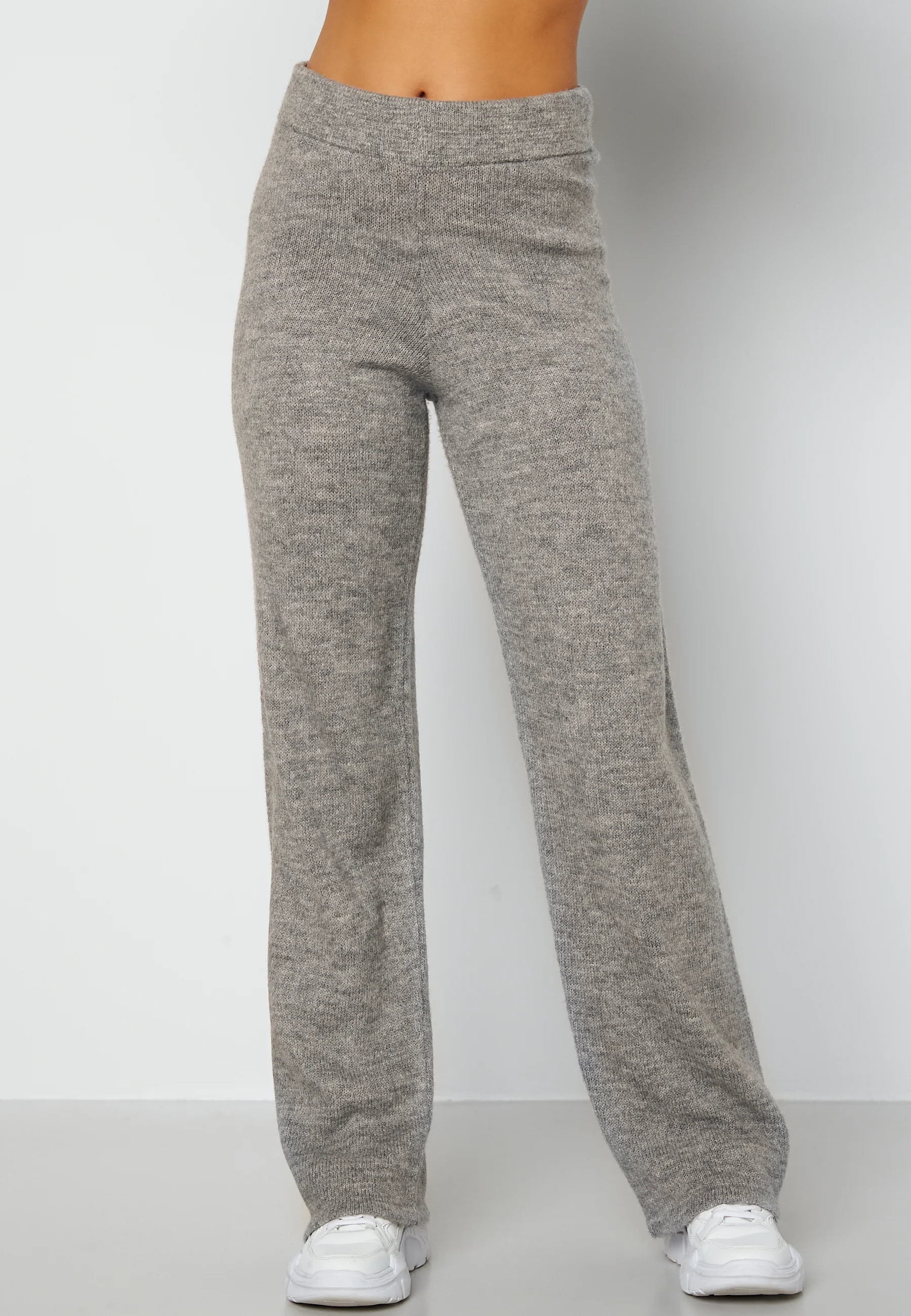 Knitted wide leg pants