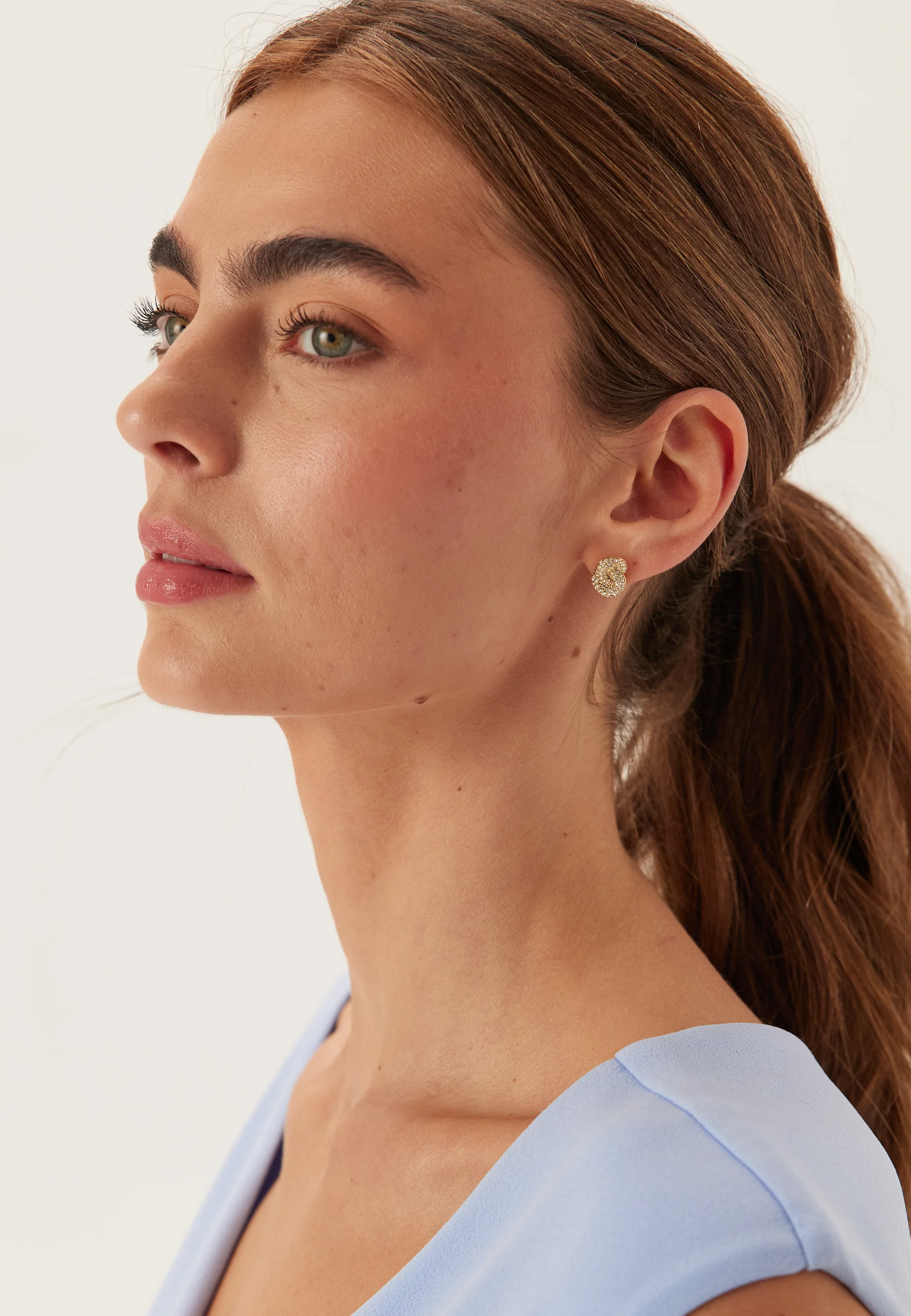 Knot Crystal Stud