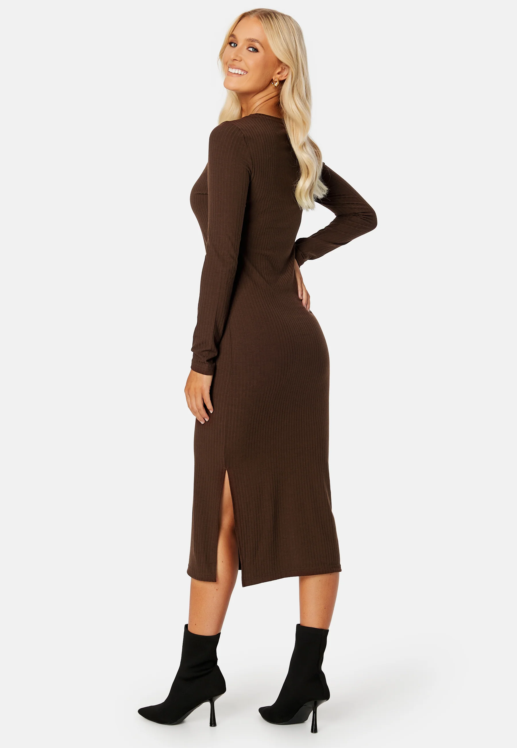 Kylie O-Neck Midi Dress - Image 3
