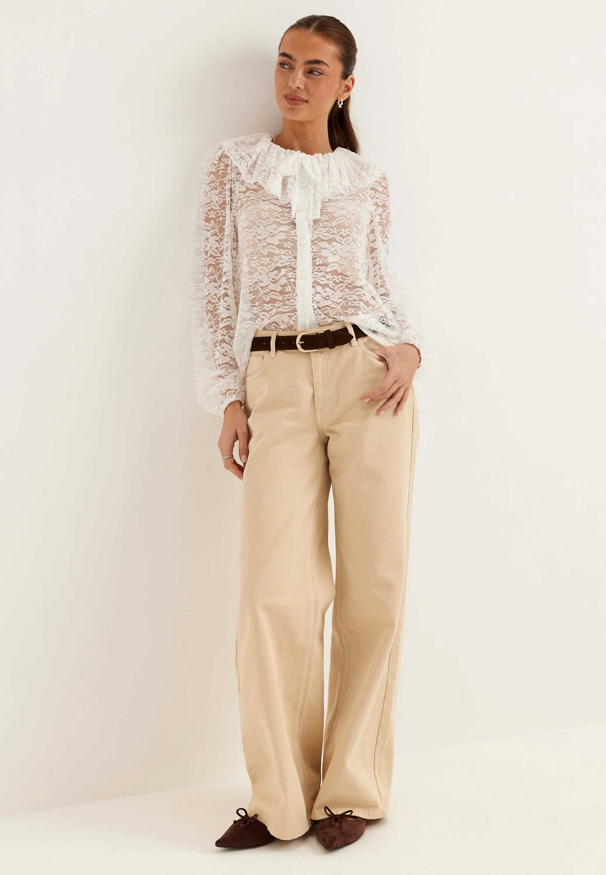 Lace Collar Blouse - Image 3