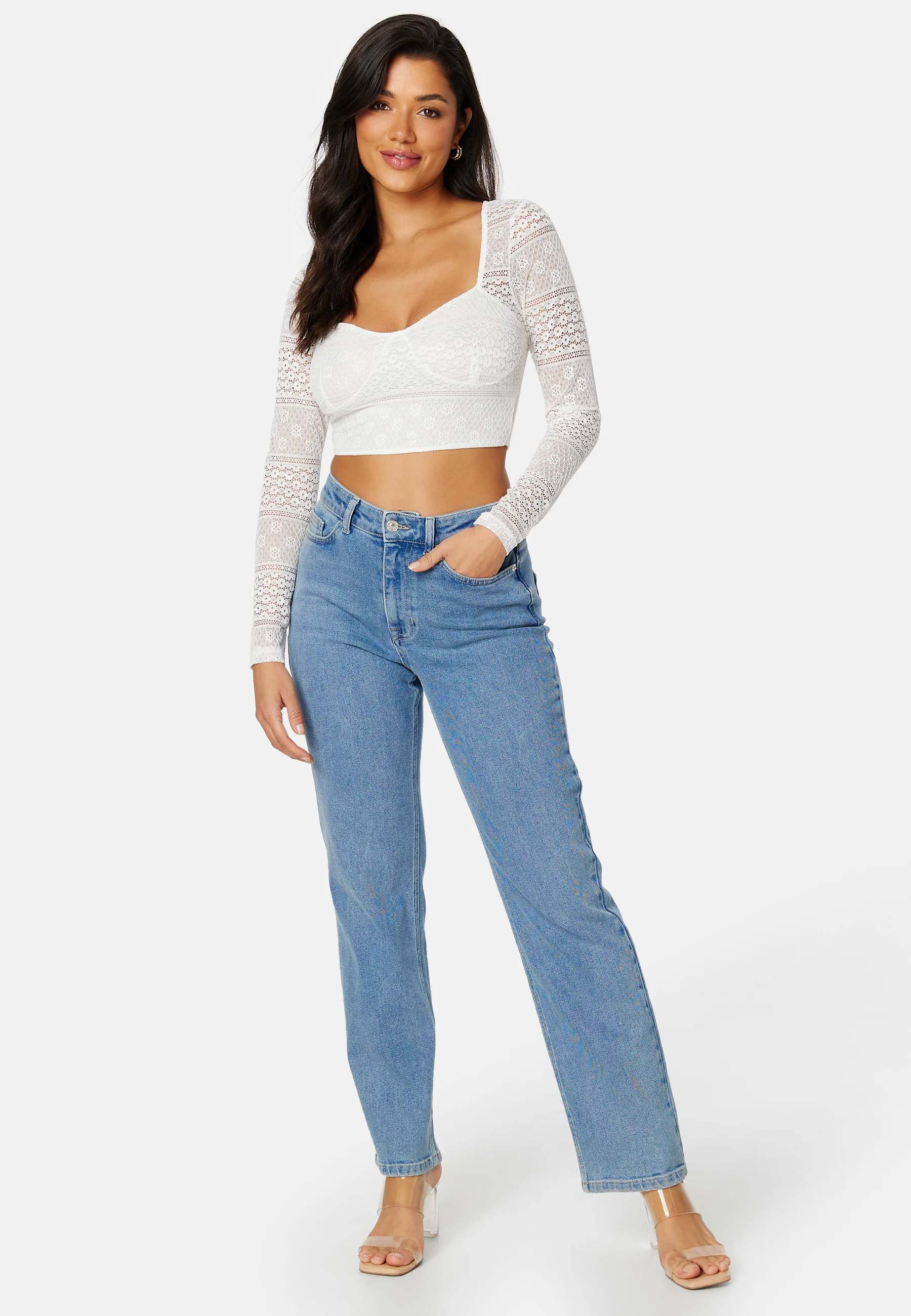 Lace L/S Bustier Top - Image 2