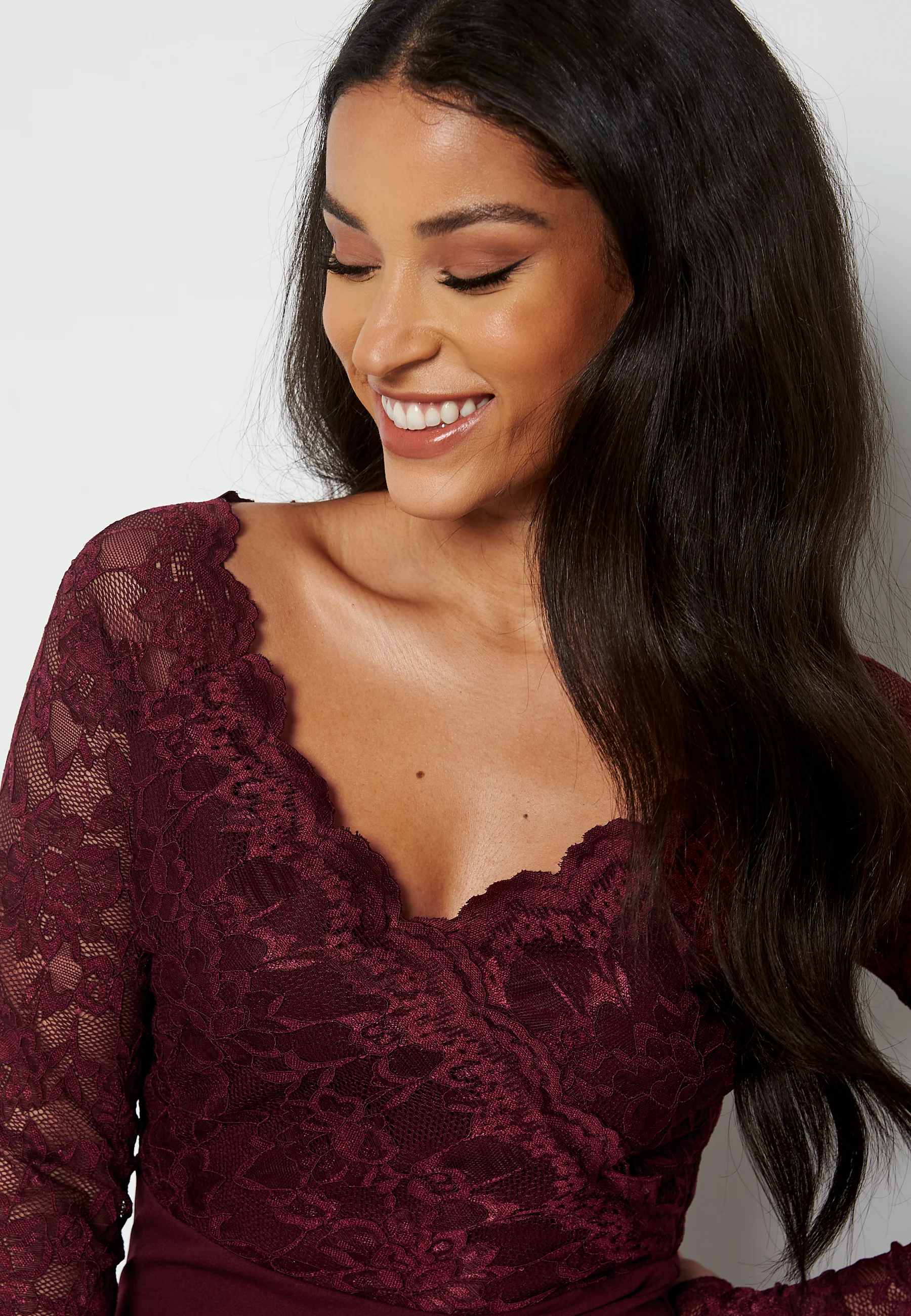 Lace Trim Maxi Dress - Image 4