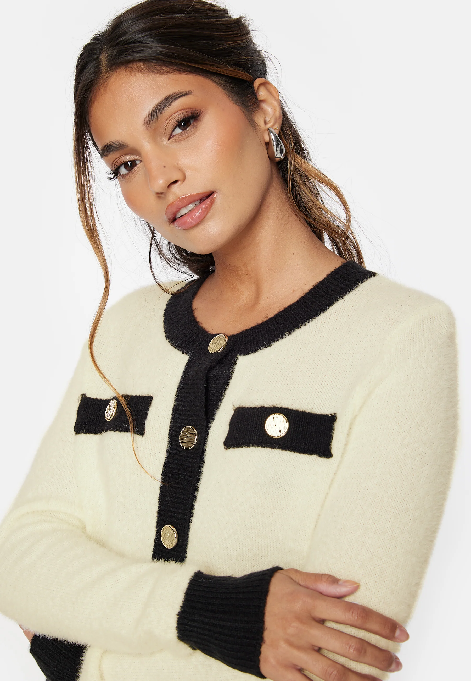 Lady O-Neck Cardigan Knit - Image 4