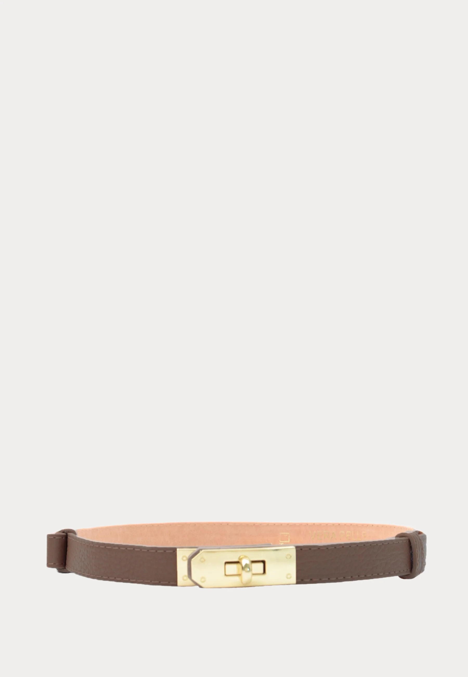 Leather Belt With Turn Lock - Image 3