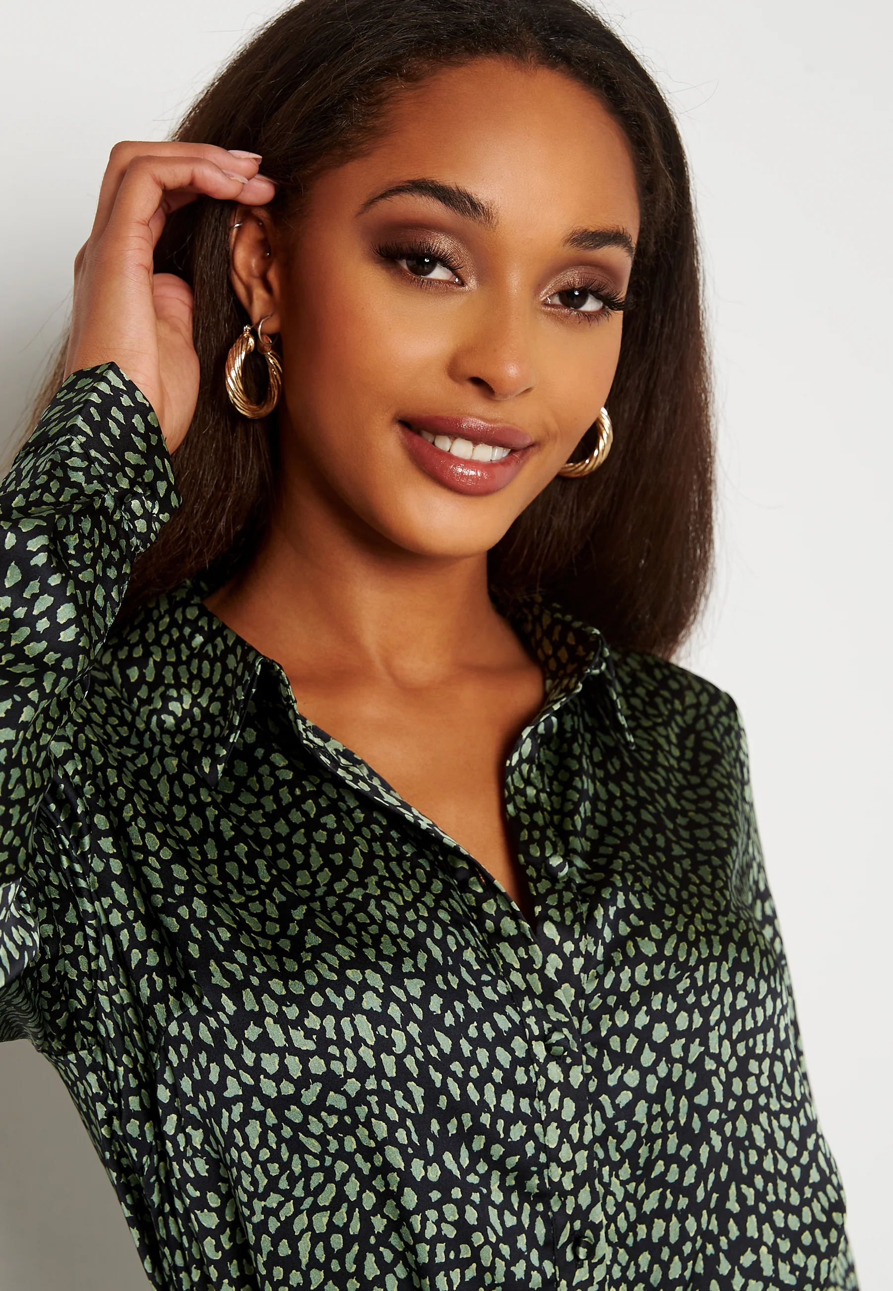 Leona Calf Shirt Dress - Image 4