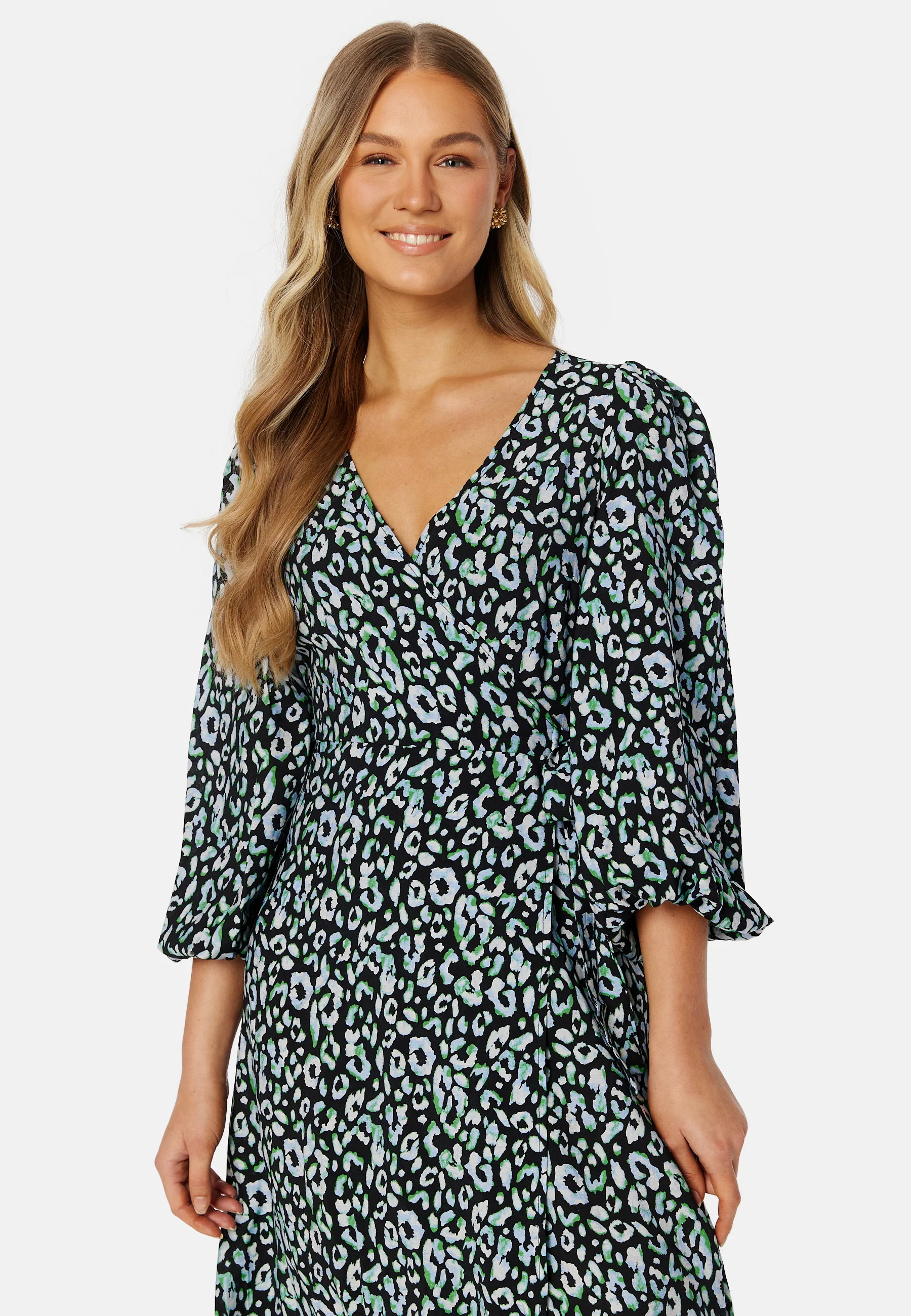 Leonora Wrap Midi Dress - Image 3