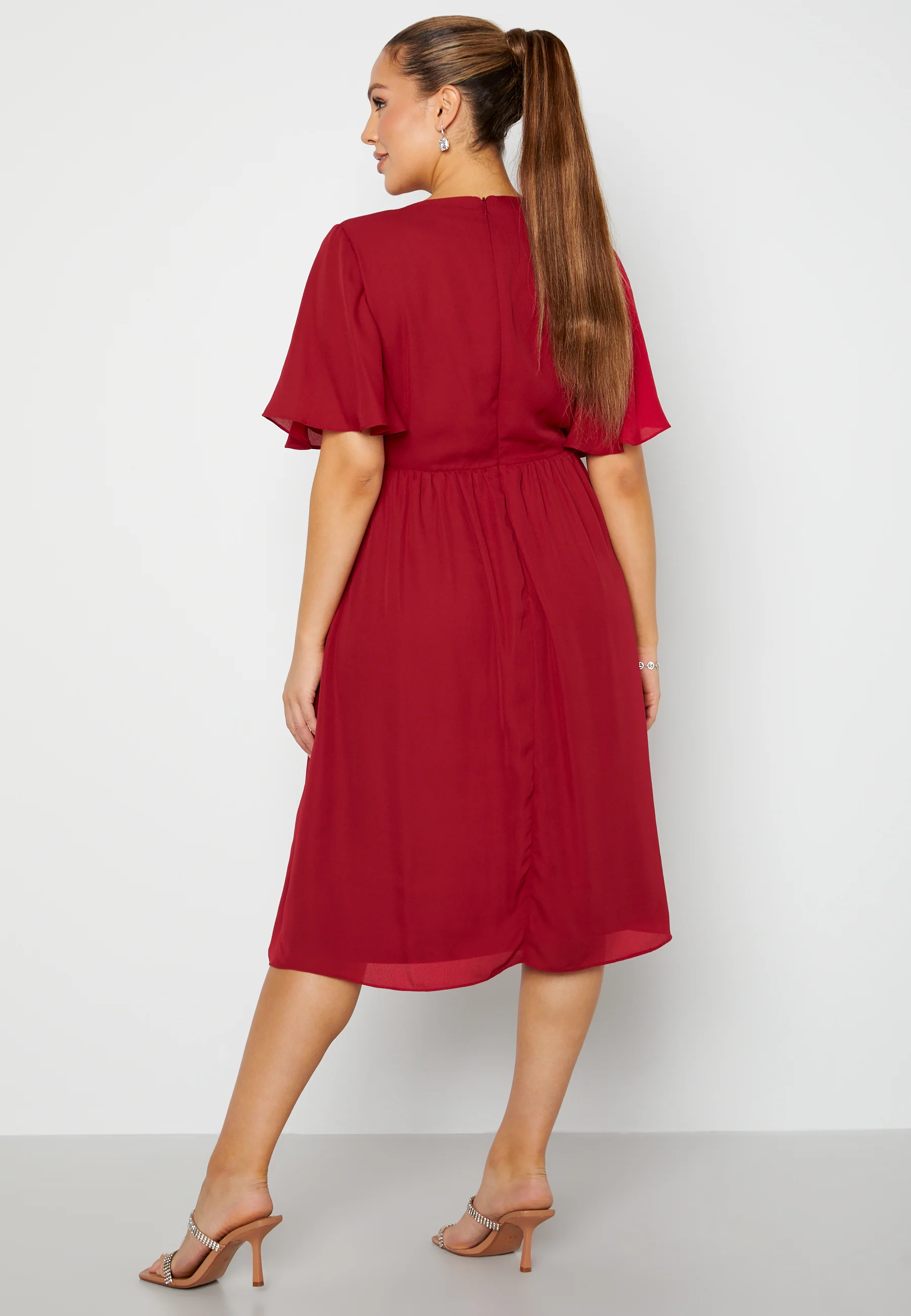 Liana Chiffon Midi Dress - Image 6