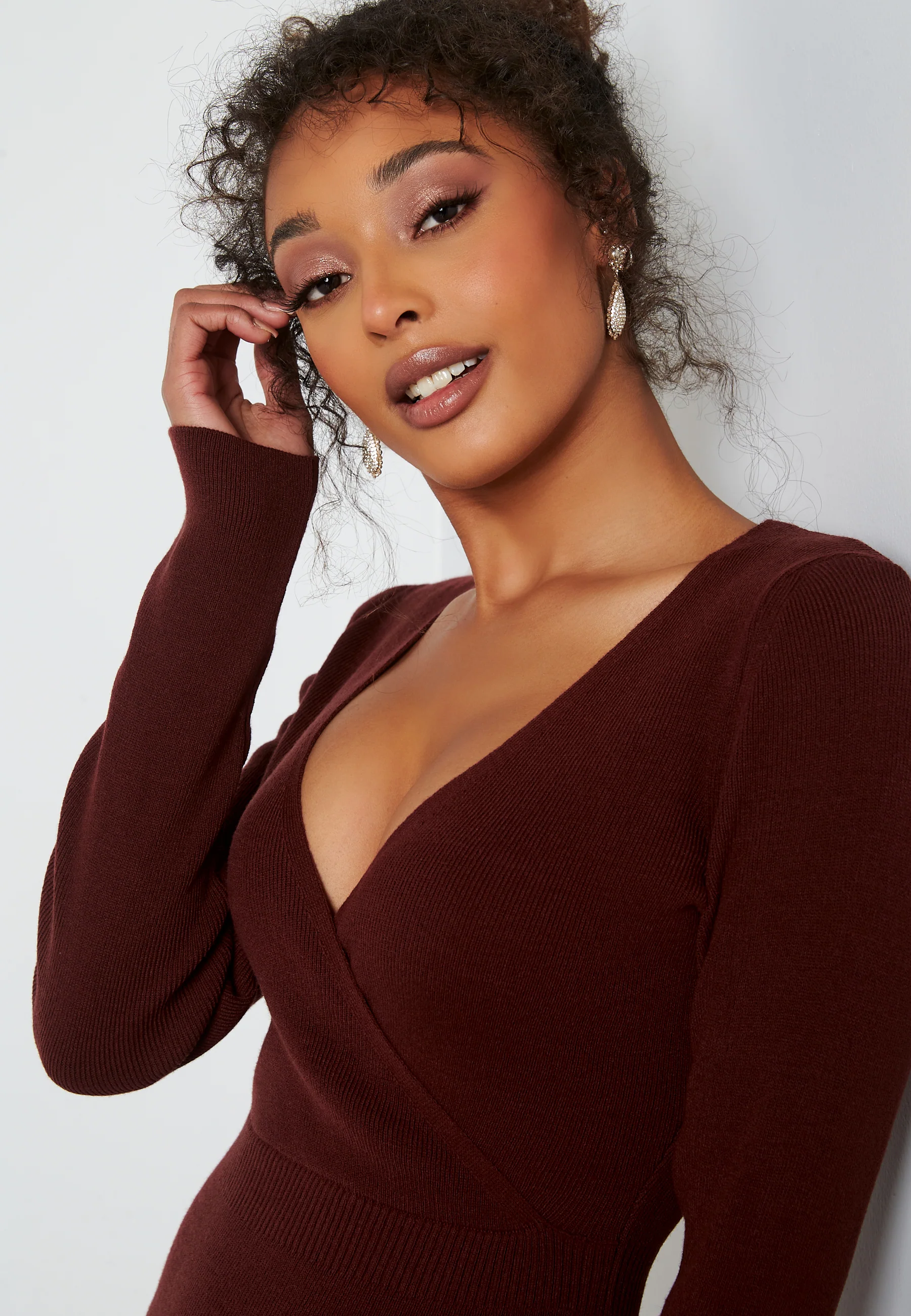 Lima knitted wrap dress - Image 4