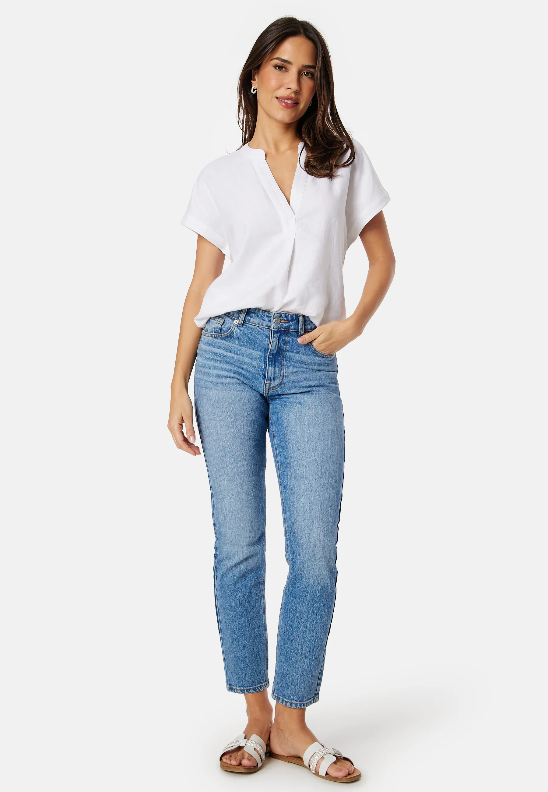 Linen Blend Blouse - Image 2