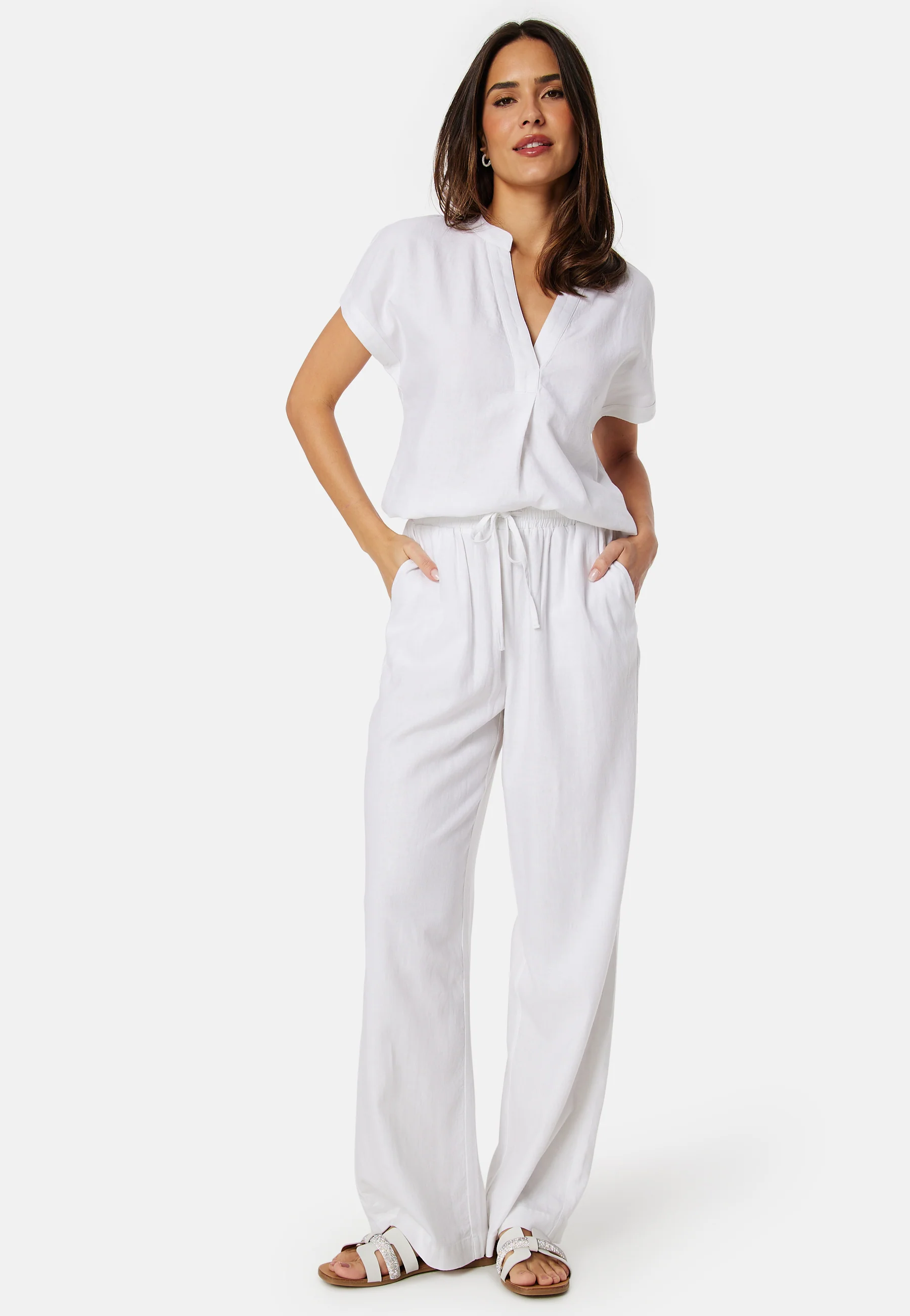 Linen Blend Blouse - Image 3