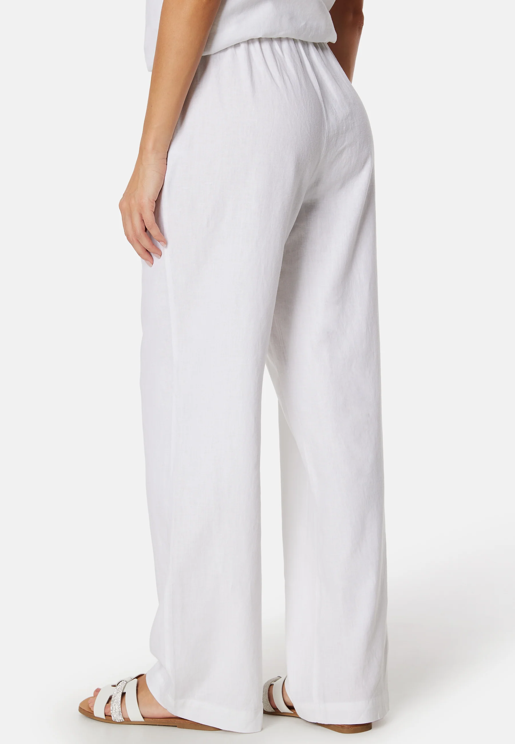 Linen Blend Trousers - Image 4