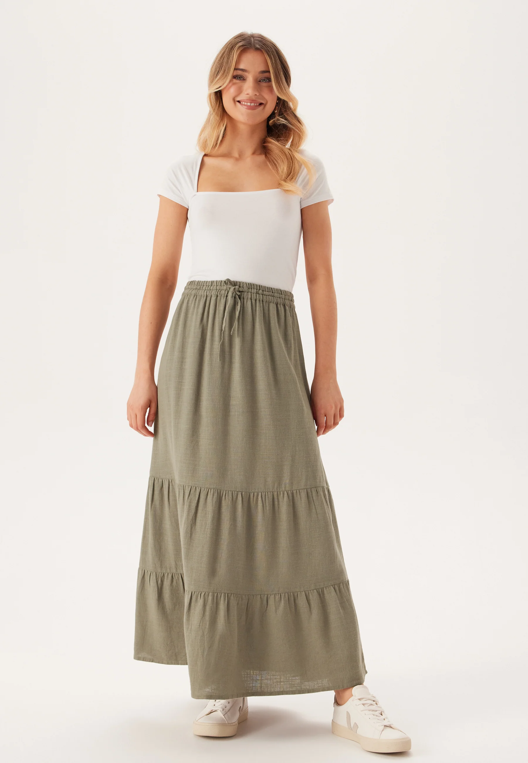Linen Maxi Skirt - Image 2
