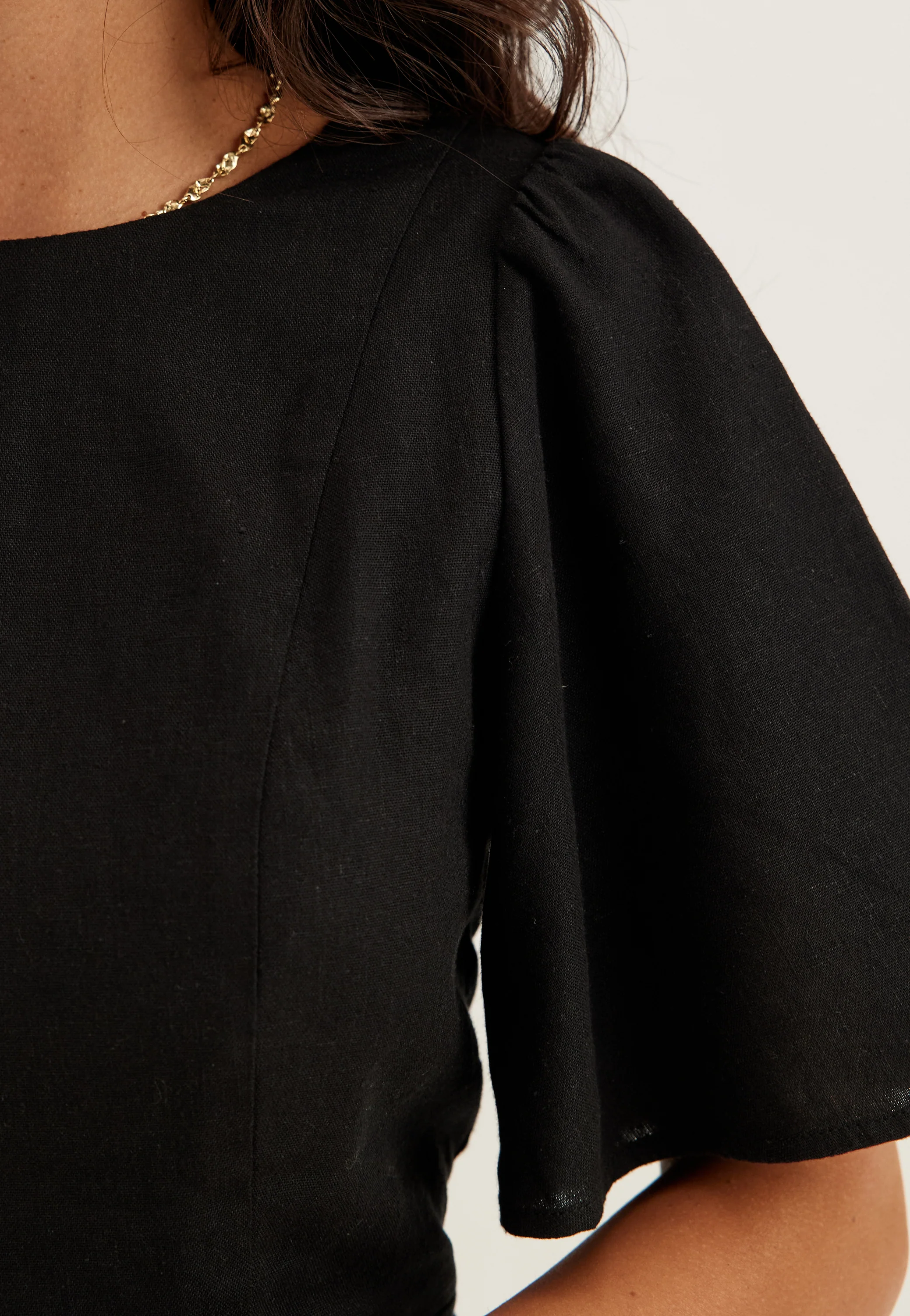 Linen Midi Dress - Image 6