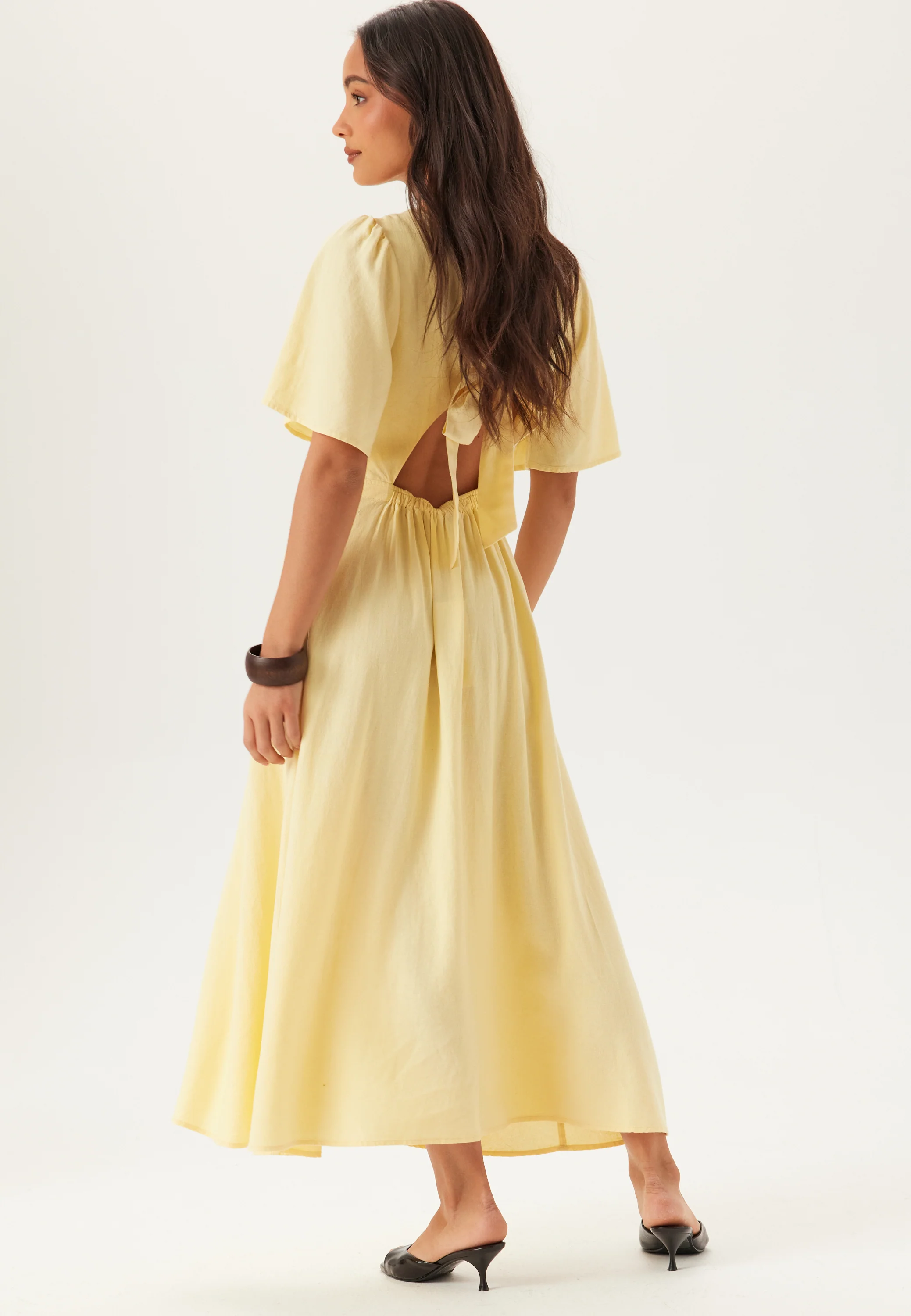 Linen Midi Dress - Image 4