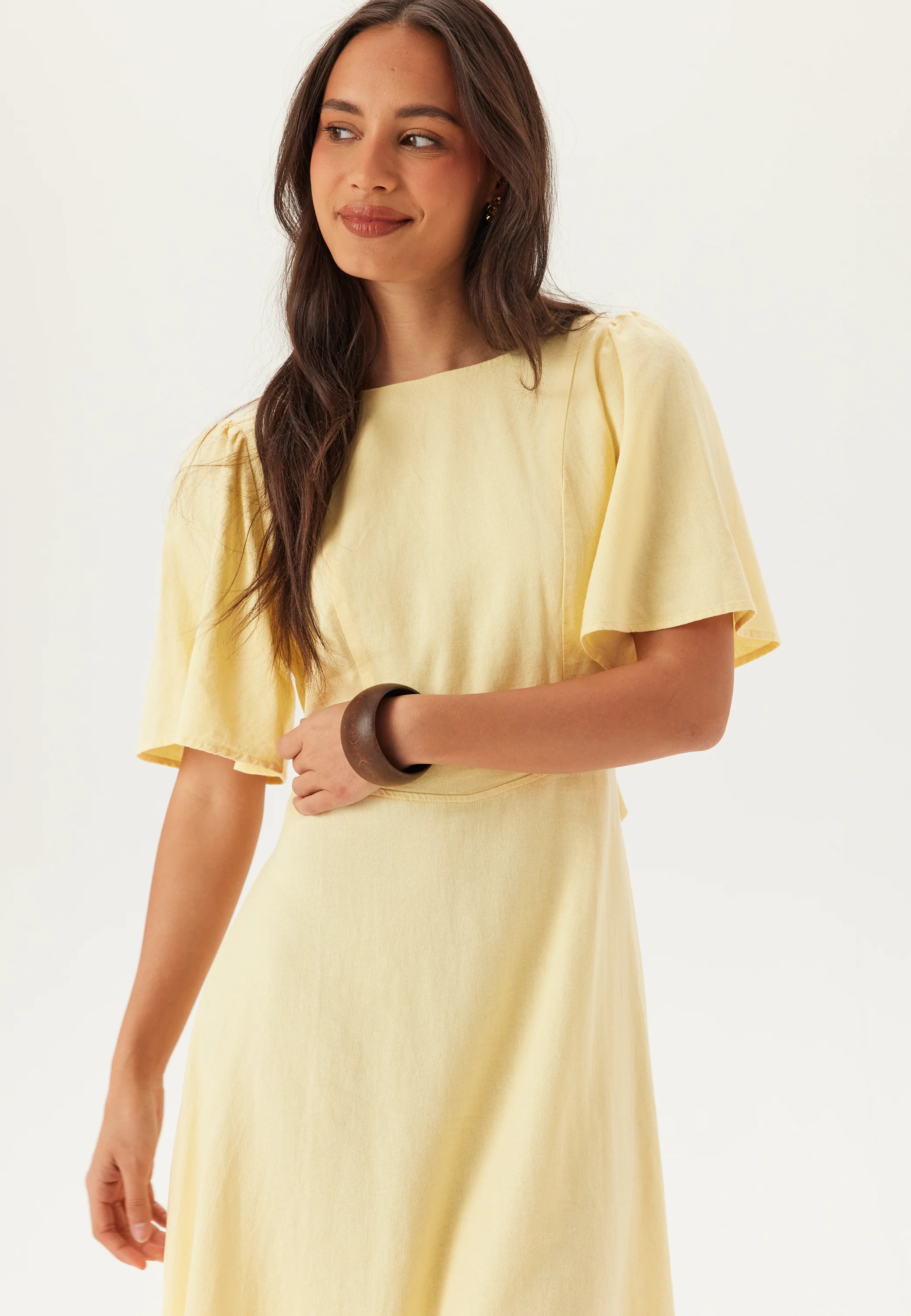 Linen Midi Dress - Image 7