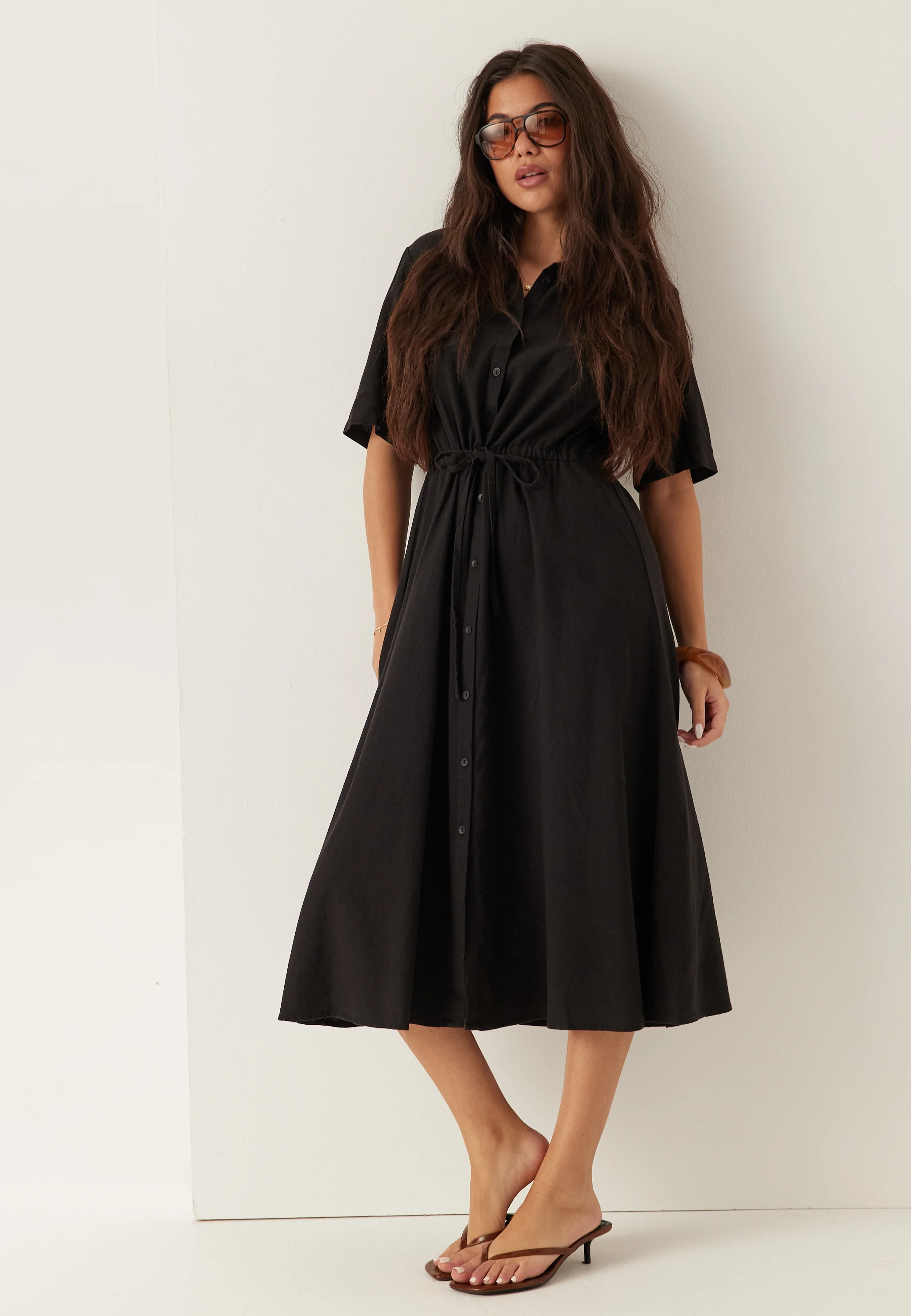 Linen Shirt Dress