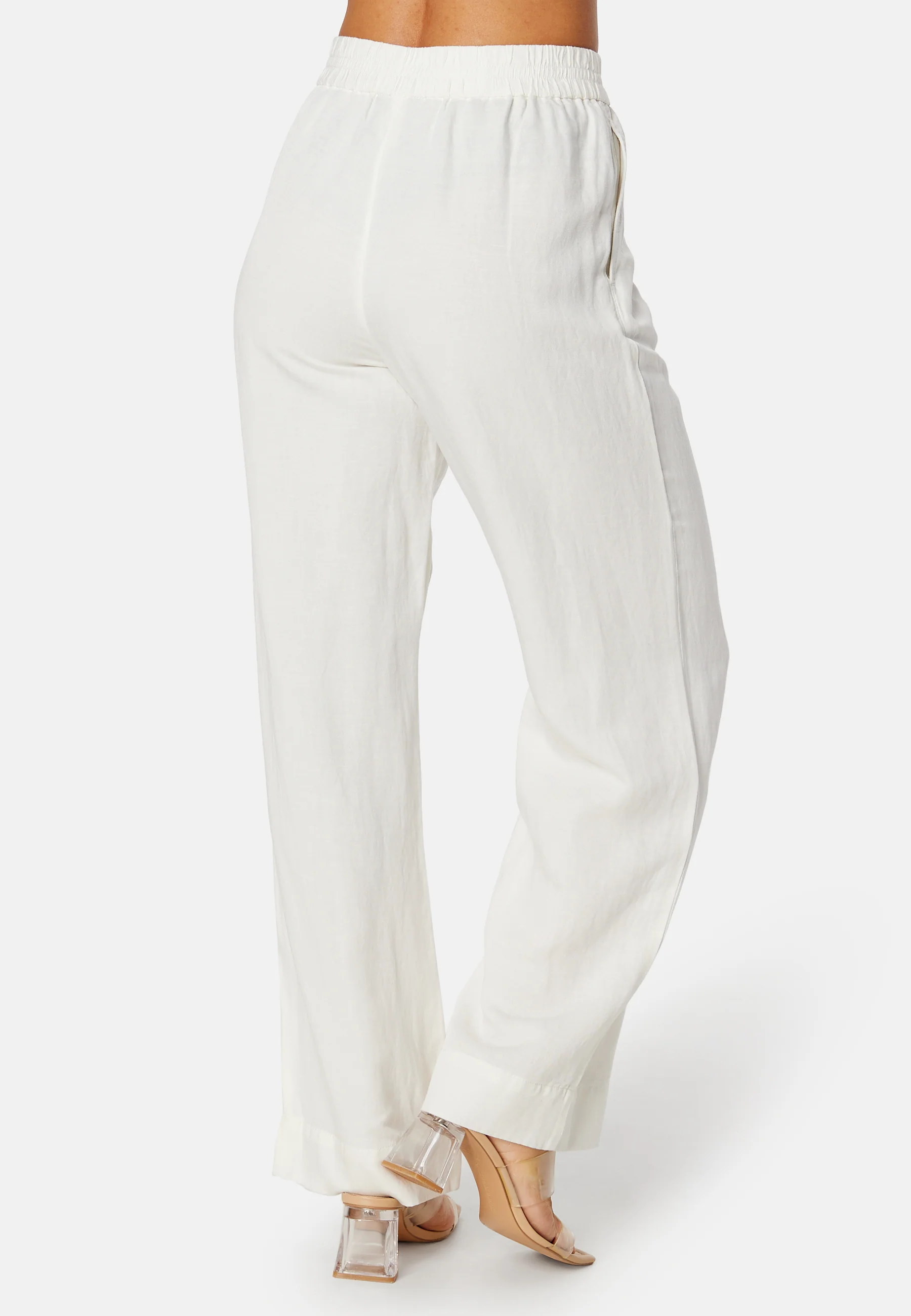 Linen Viscose Pull-On Pants - Image 3