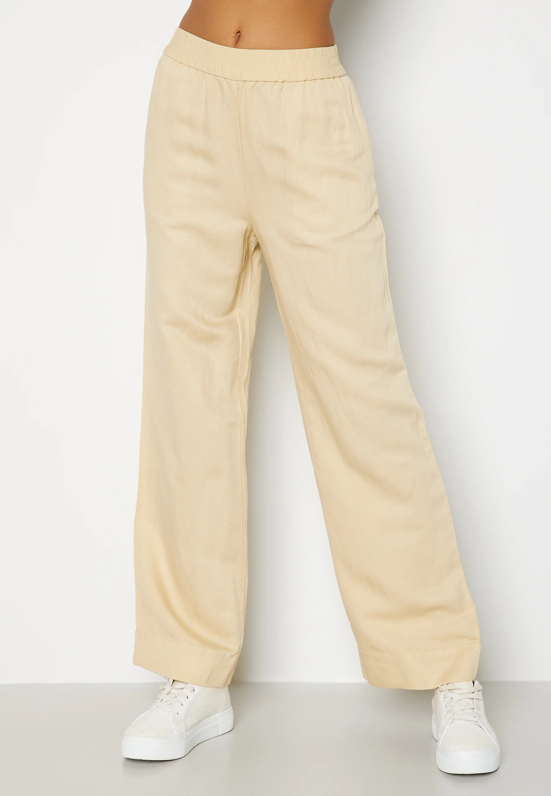 Linen Viscose Pull-On Pants - Image 2