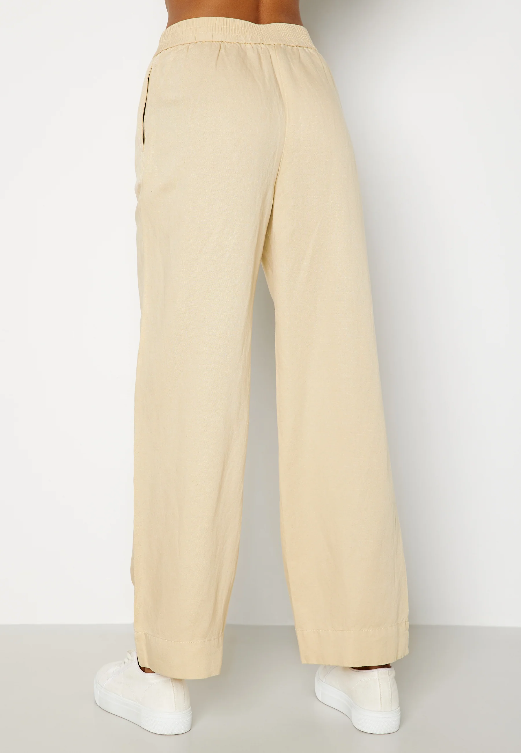 Linen Viscose Pull-On Pants - Image 3