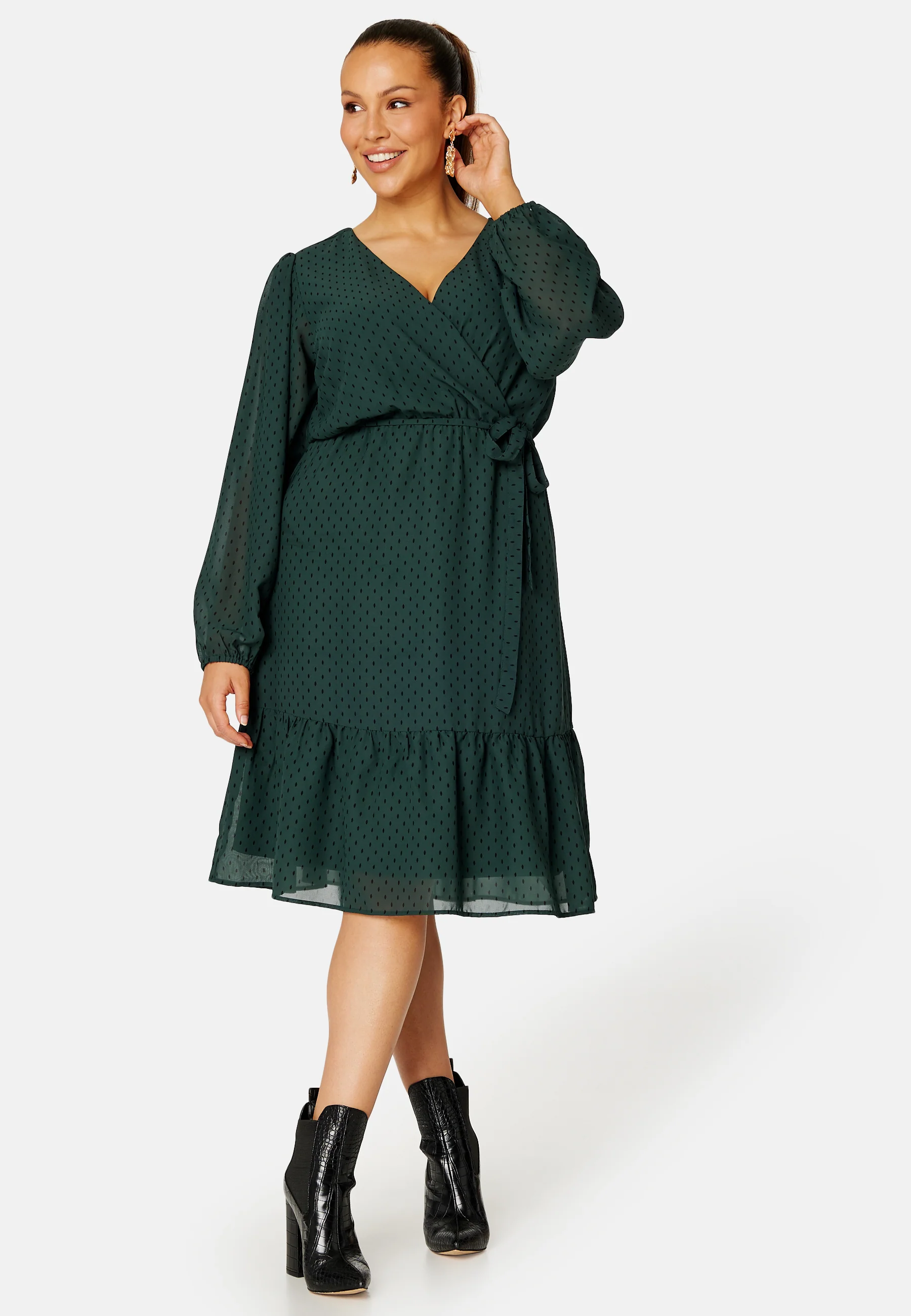 Linn midi Long Sleeve Dress - Image 5