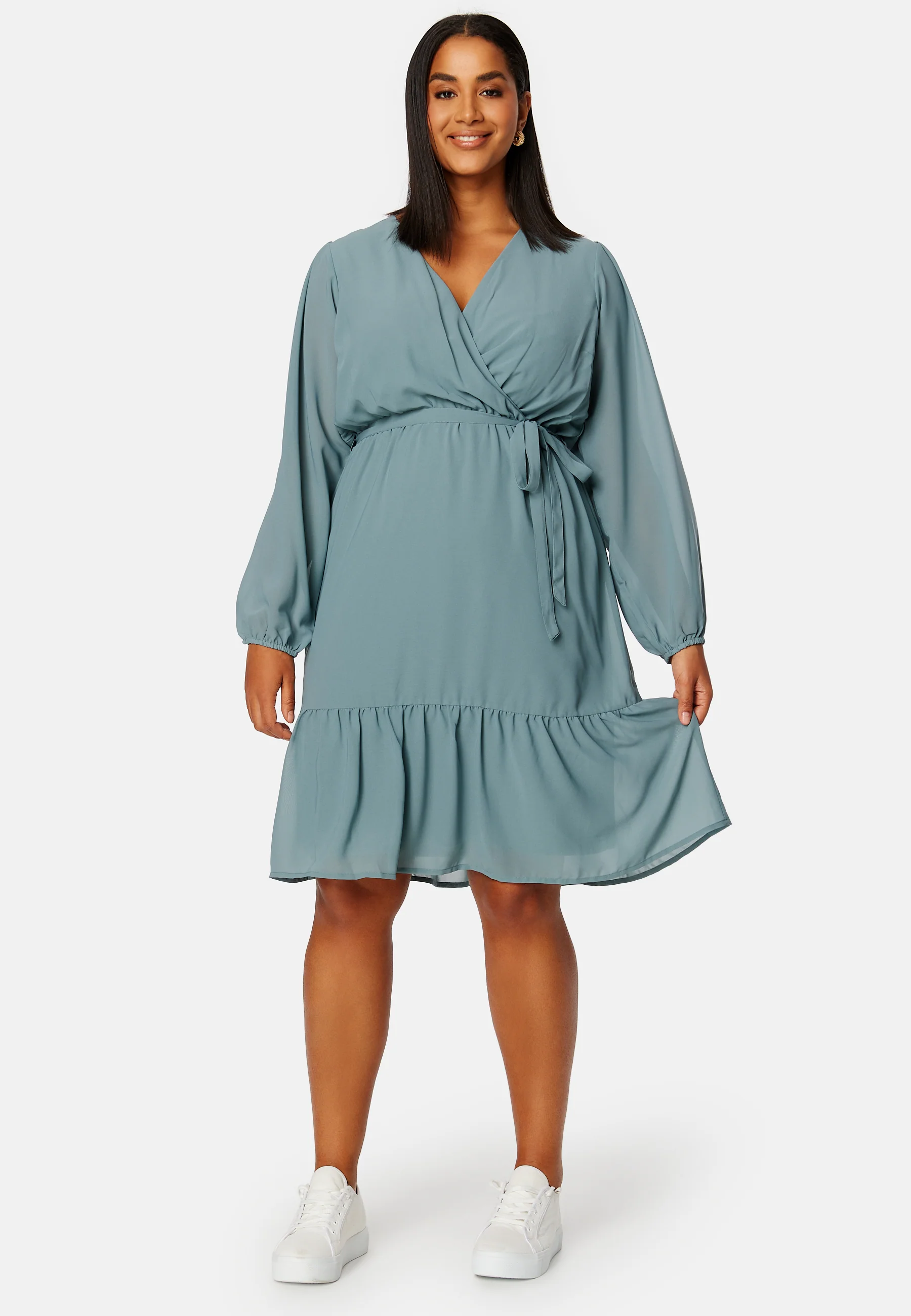 Linn midi Long Sleeve Dress - Image 9