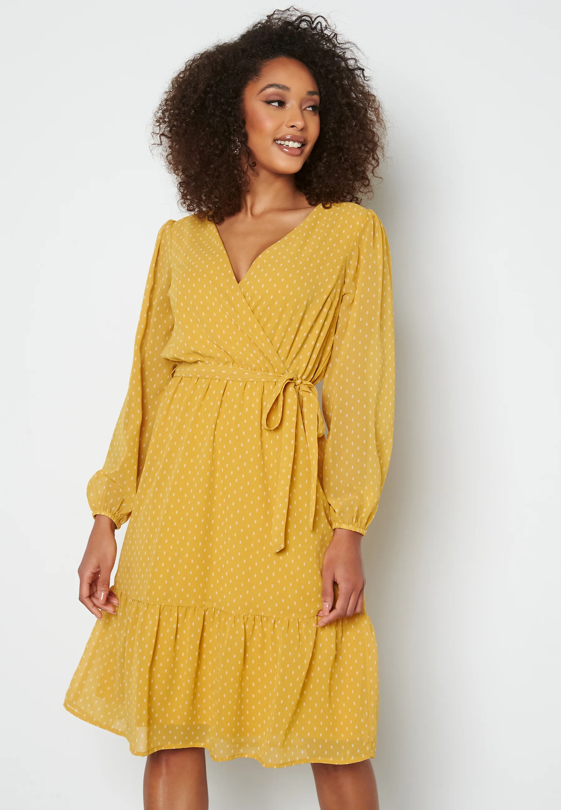 Linn midi Long Sleeve Dress