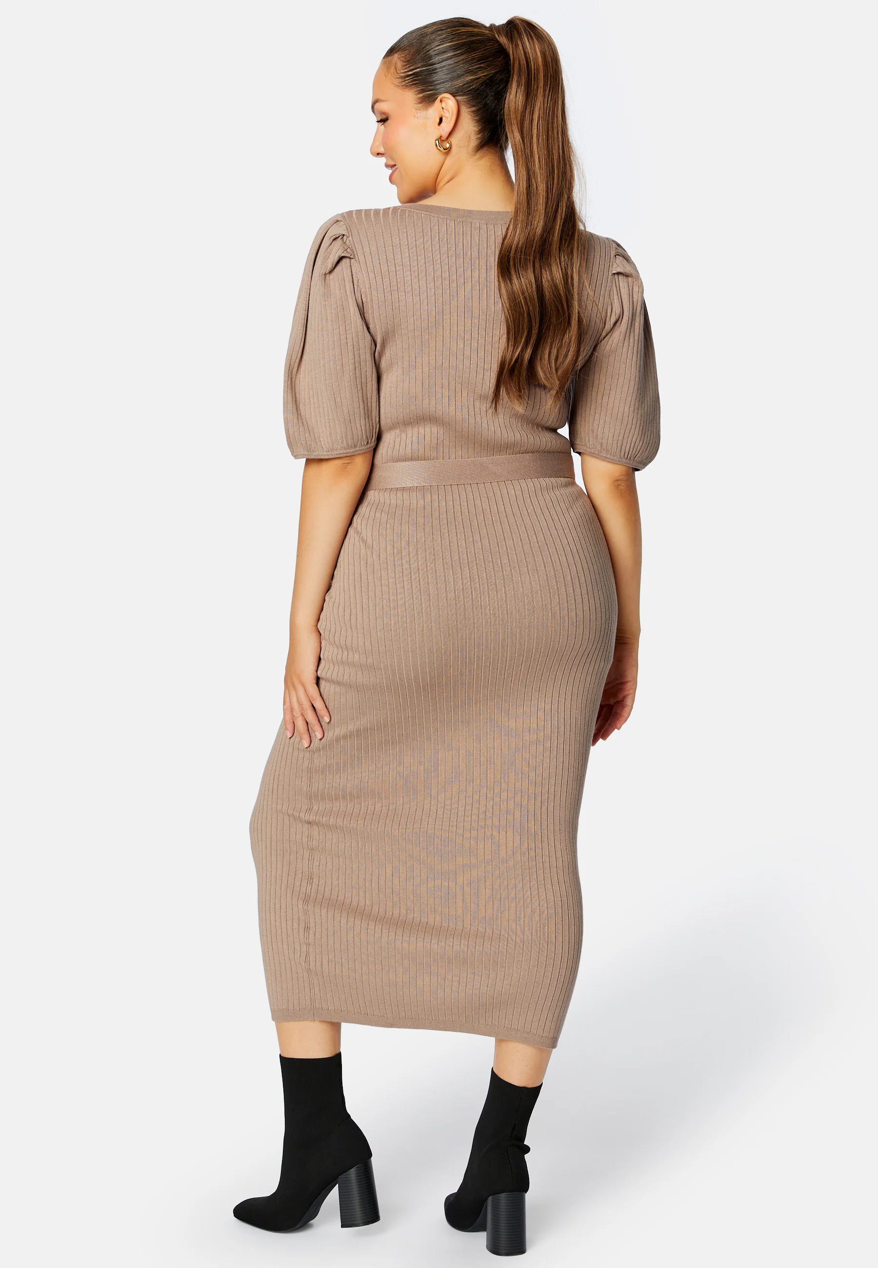 Linnelle knitted puff sleeve dress - Image 6
