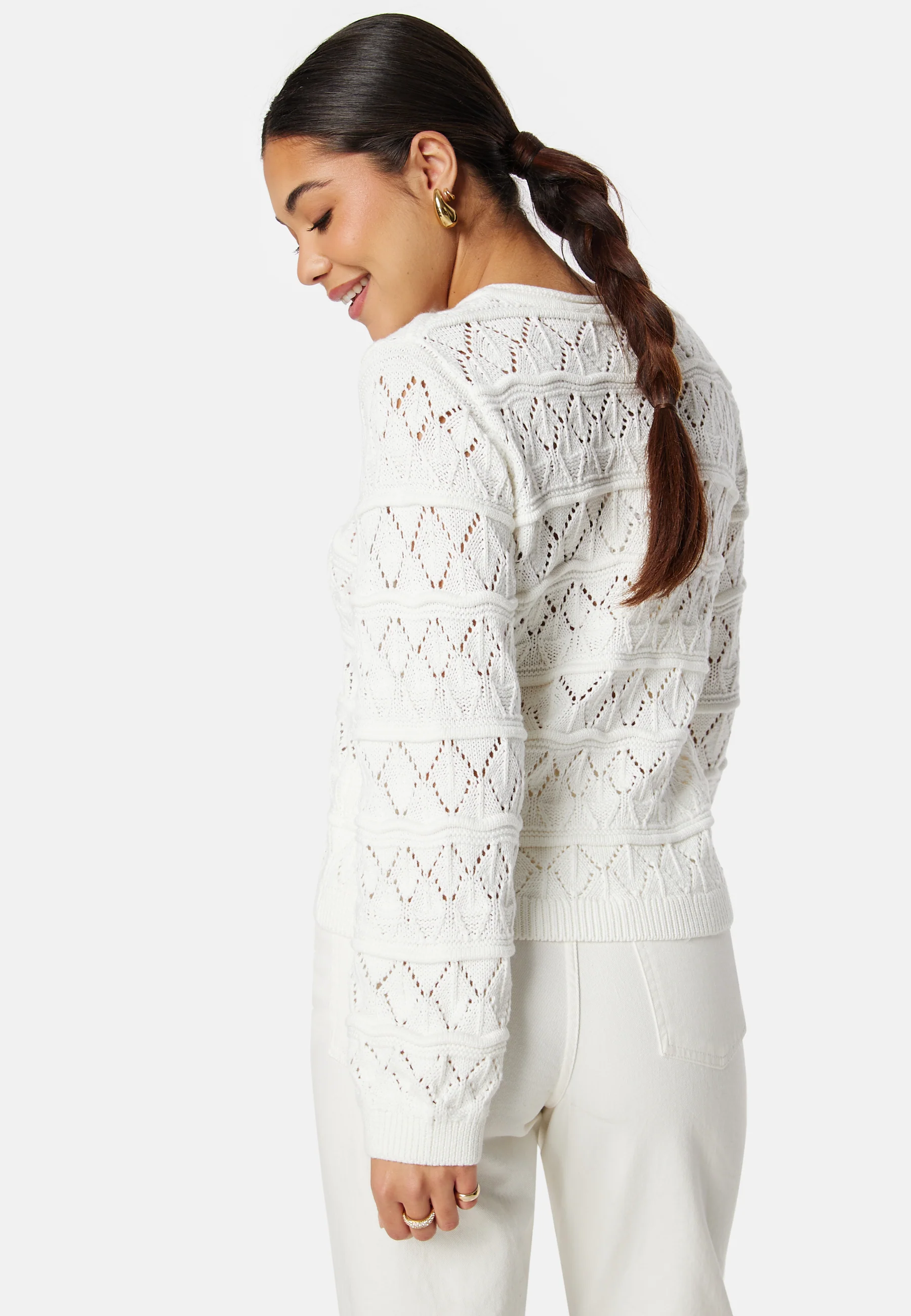 Liva L/S O-Neck Knit Pullover - Image 2