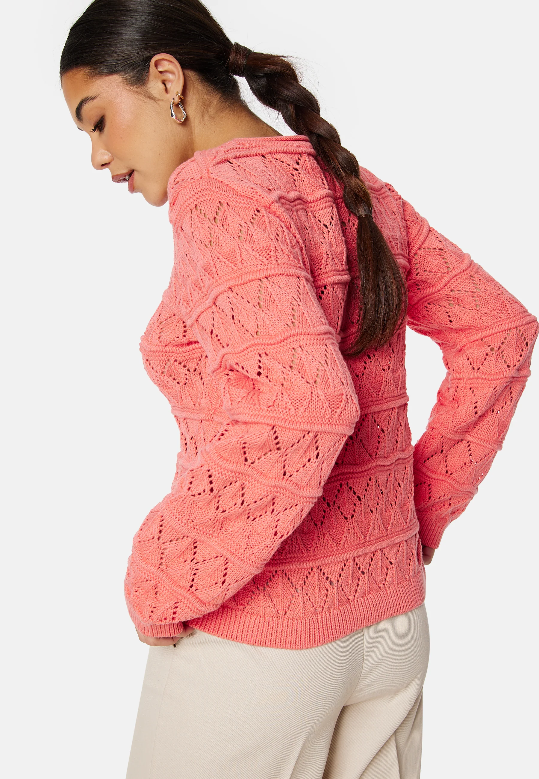 Liva L/S O-Neck Knit Pullover - Image 2