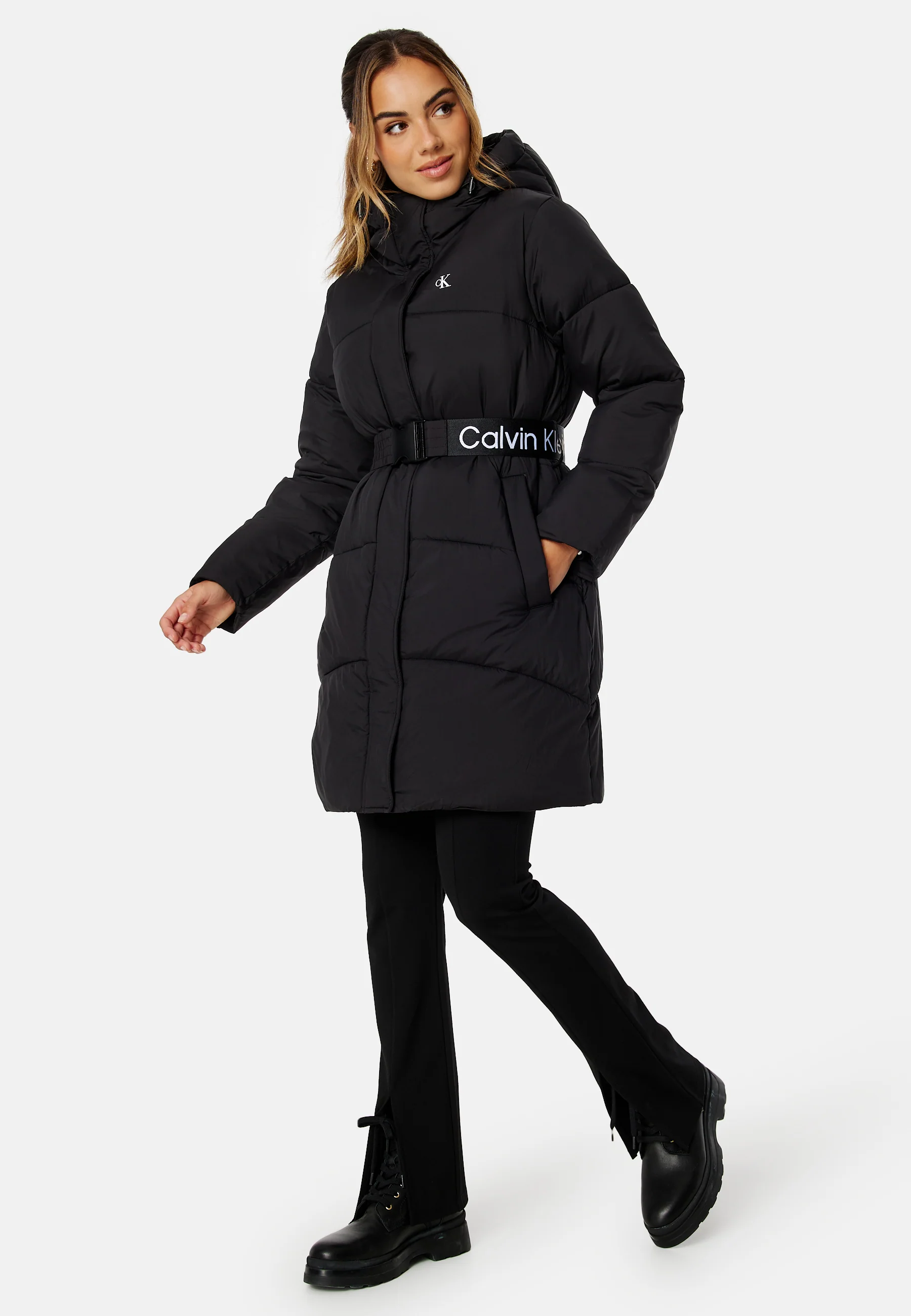 Logo Belt Long Puffer - Image 3