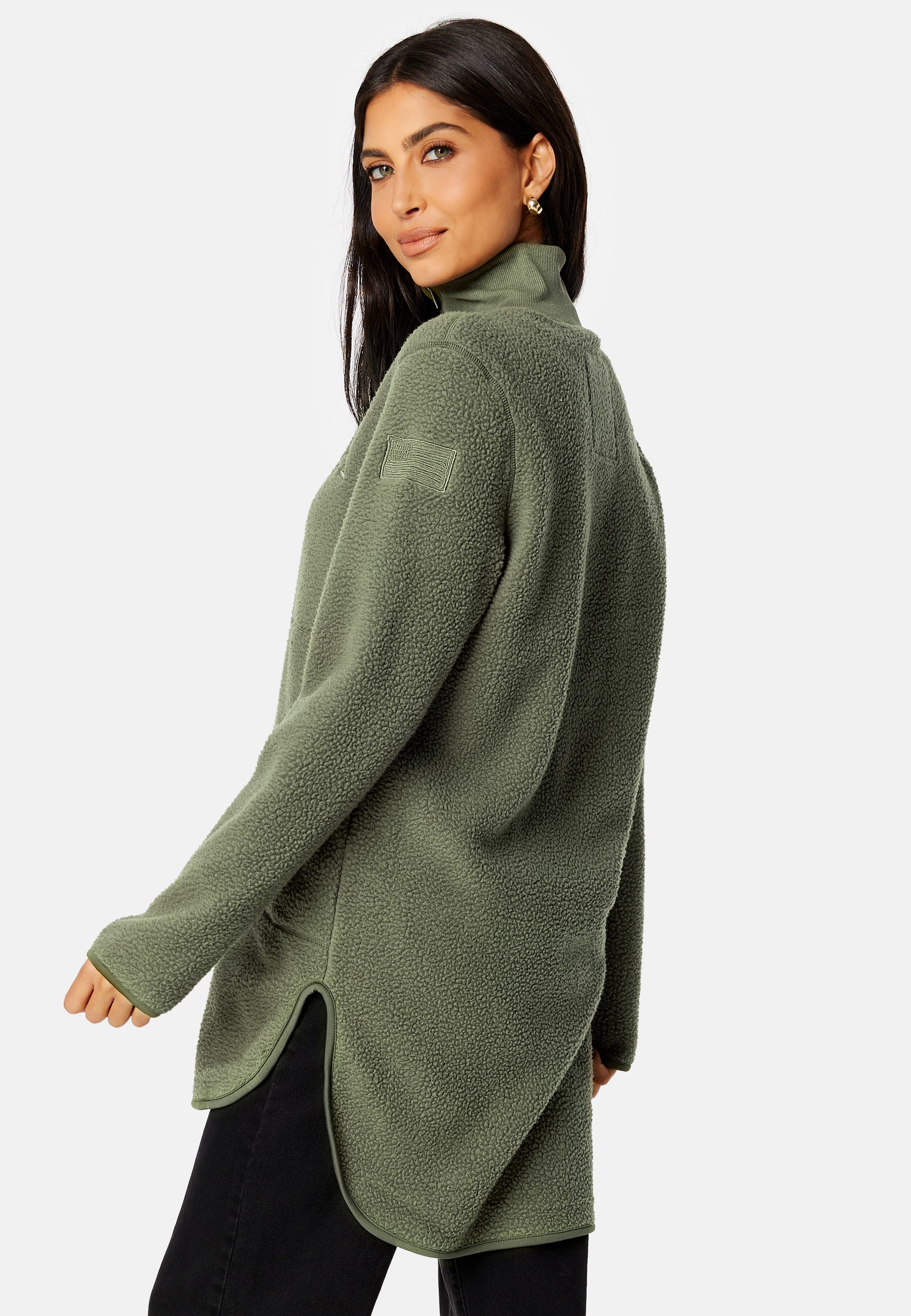 Long Pile Zip Sweat - Image 4
