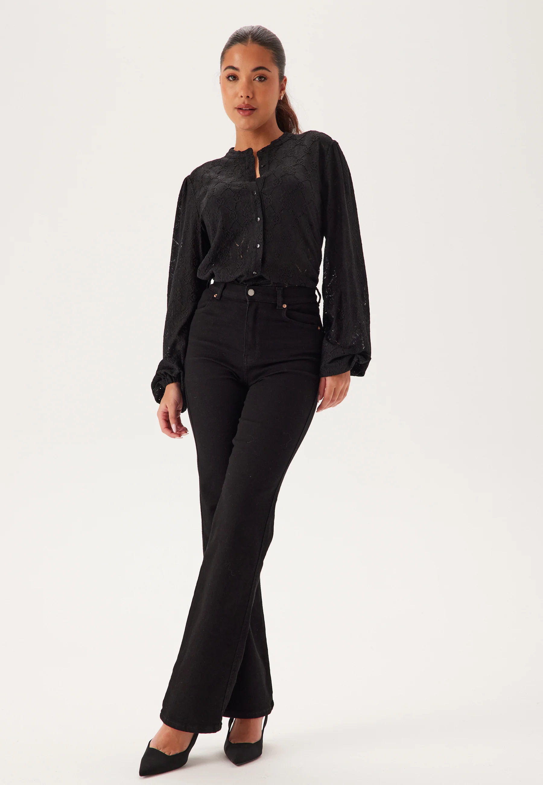 Long Sleeve Button Blouse - Image 3