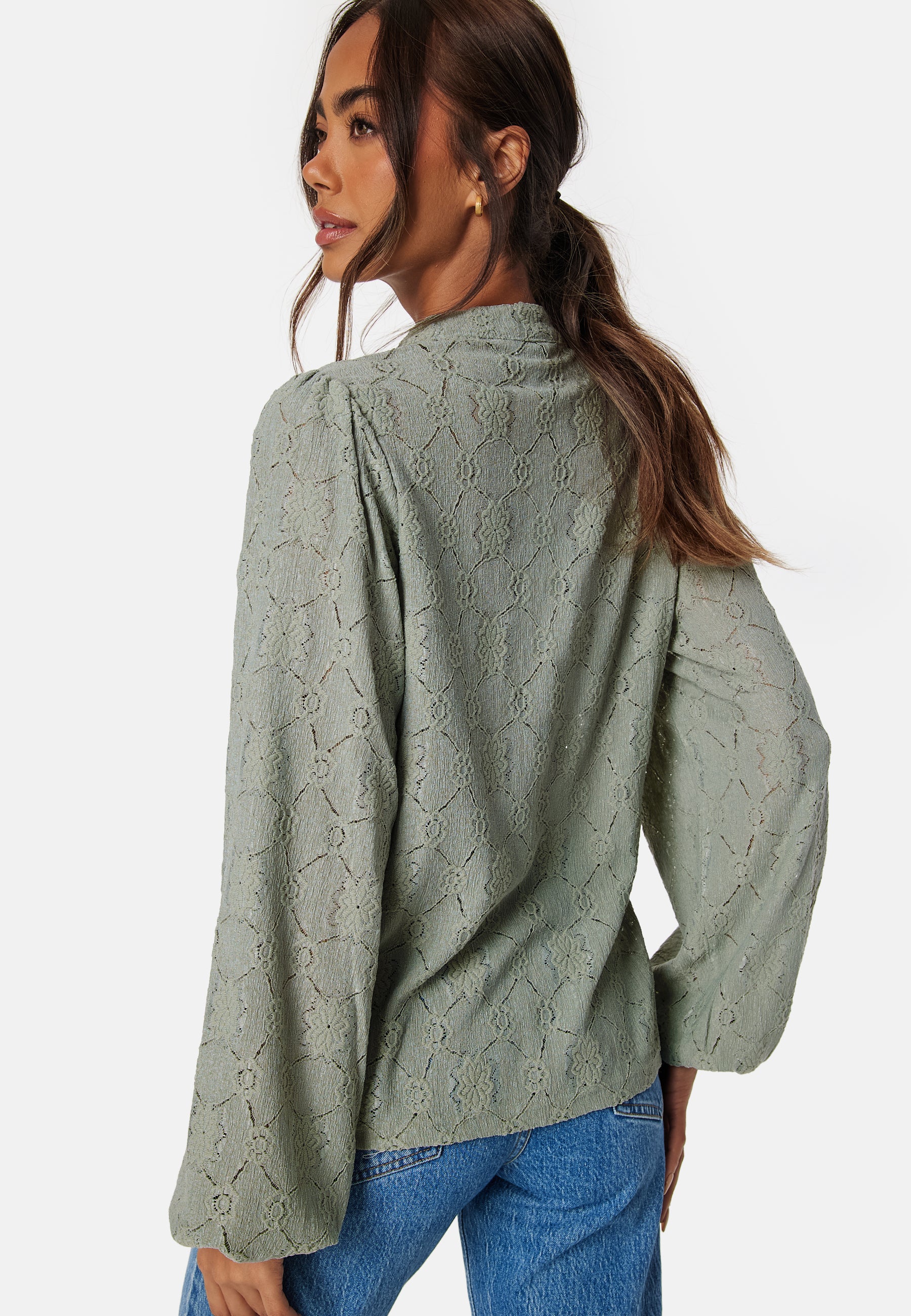 Long Sleeve Button Blouse - Image 3