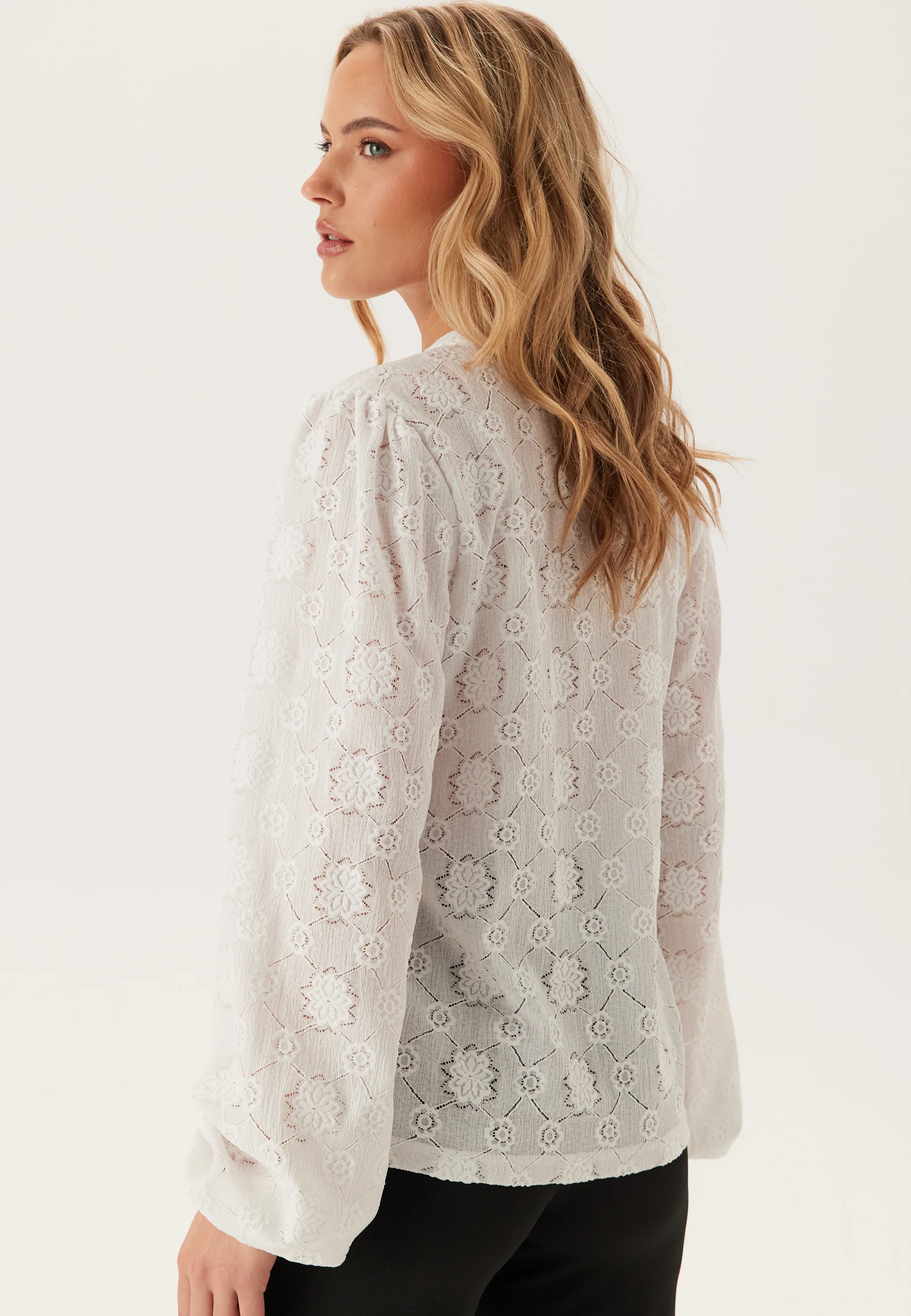 Long Sleeve Button Blouse - Image 2