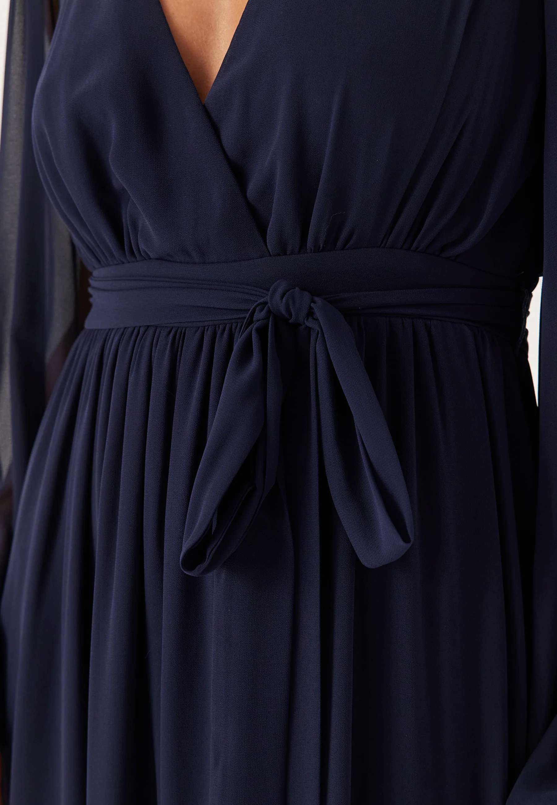 Long Sleeve Chiffon Dress - Image 4