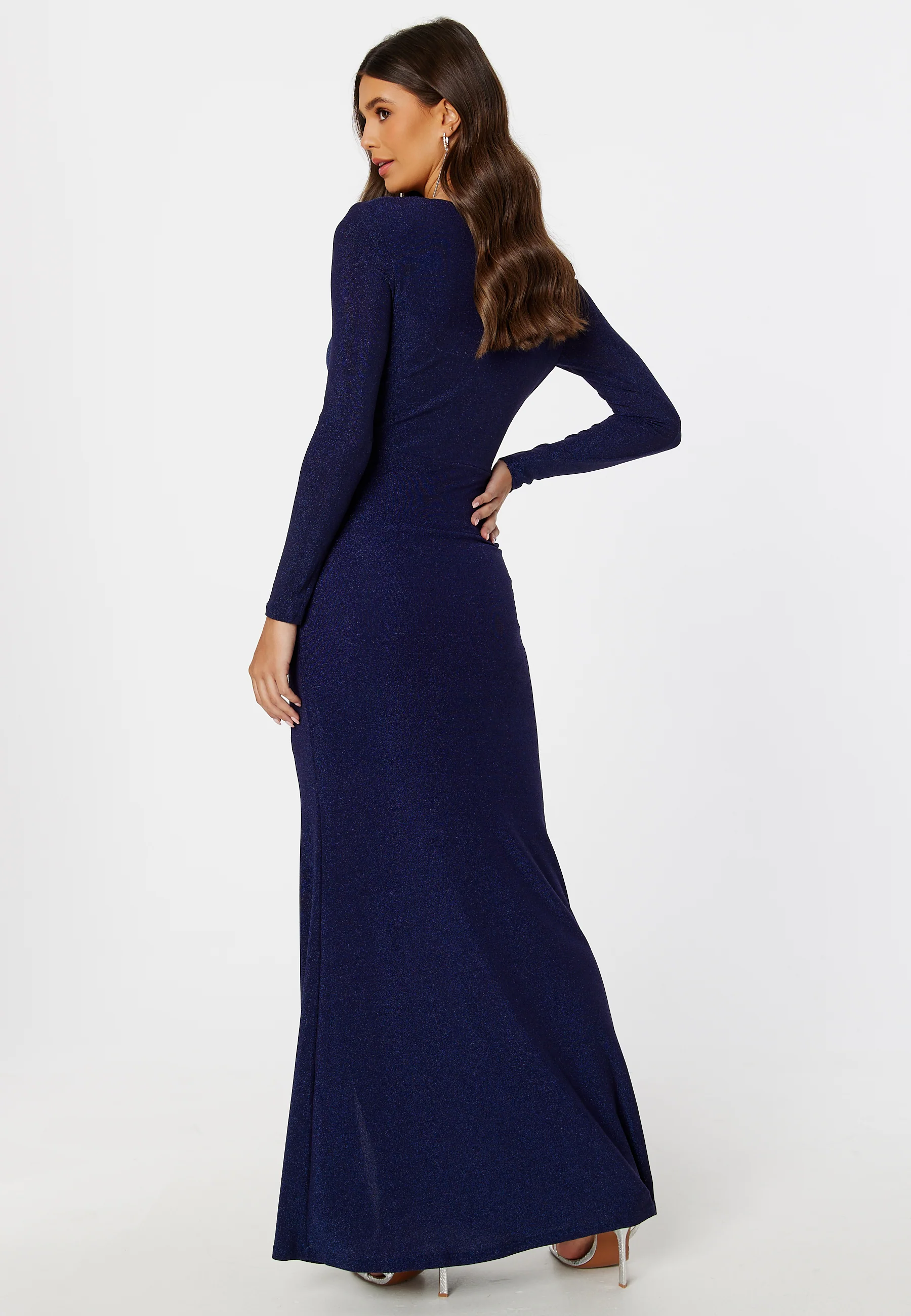 Long Sleeve Glitter Maxi Dress - Image 4
