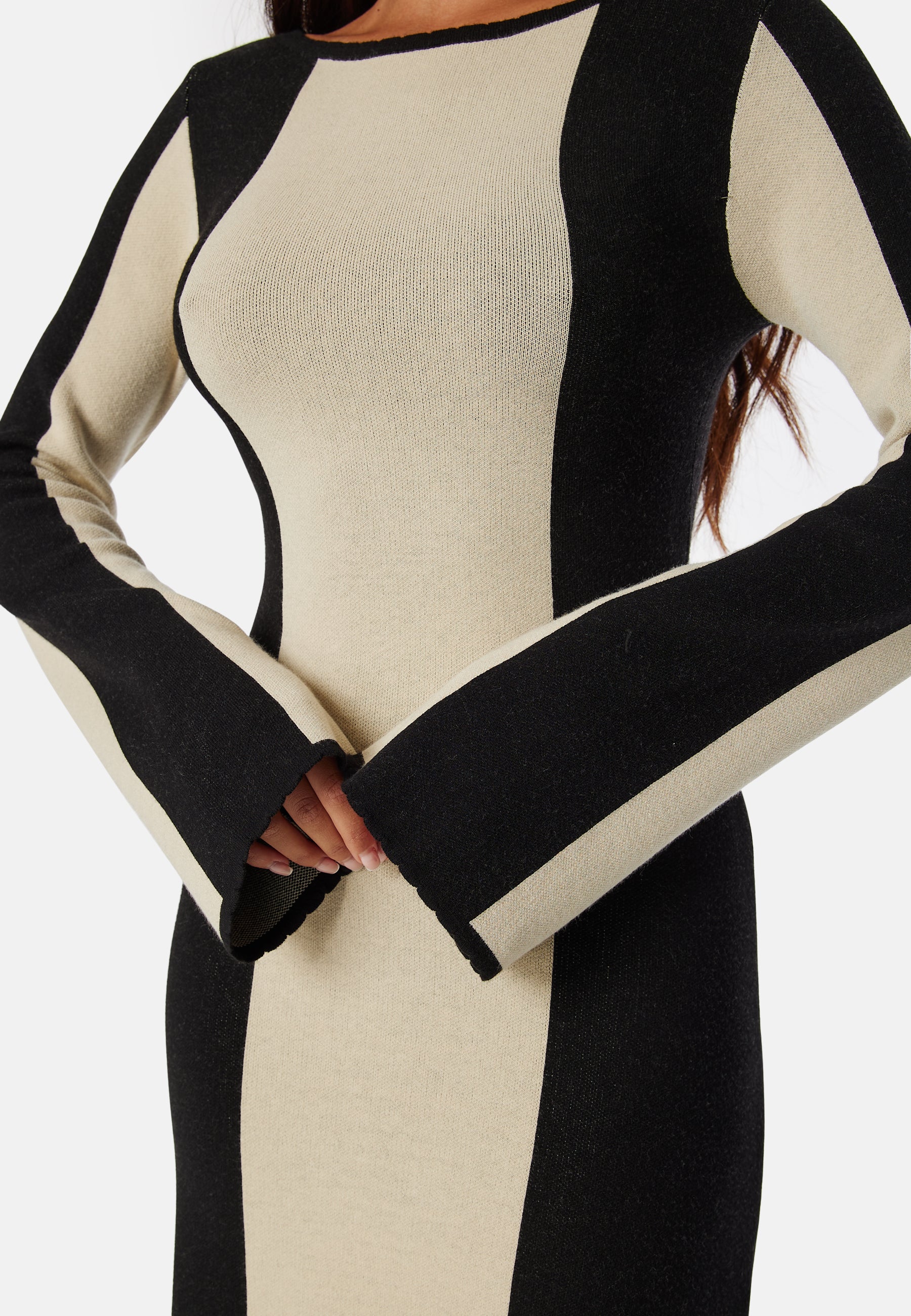 Long Sleeve Knitted Dress - Image 4