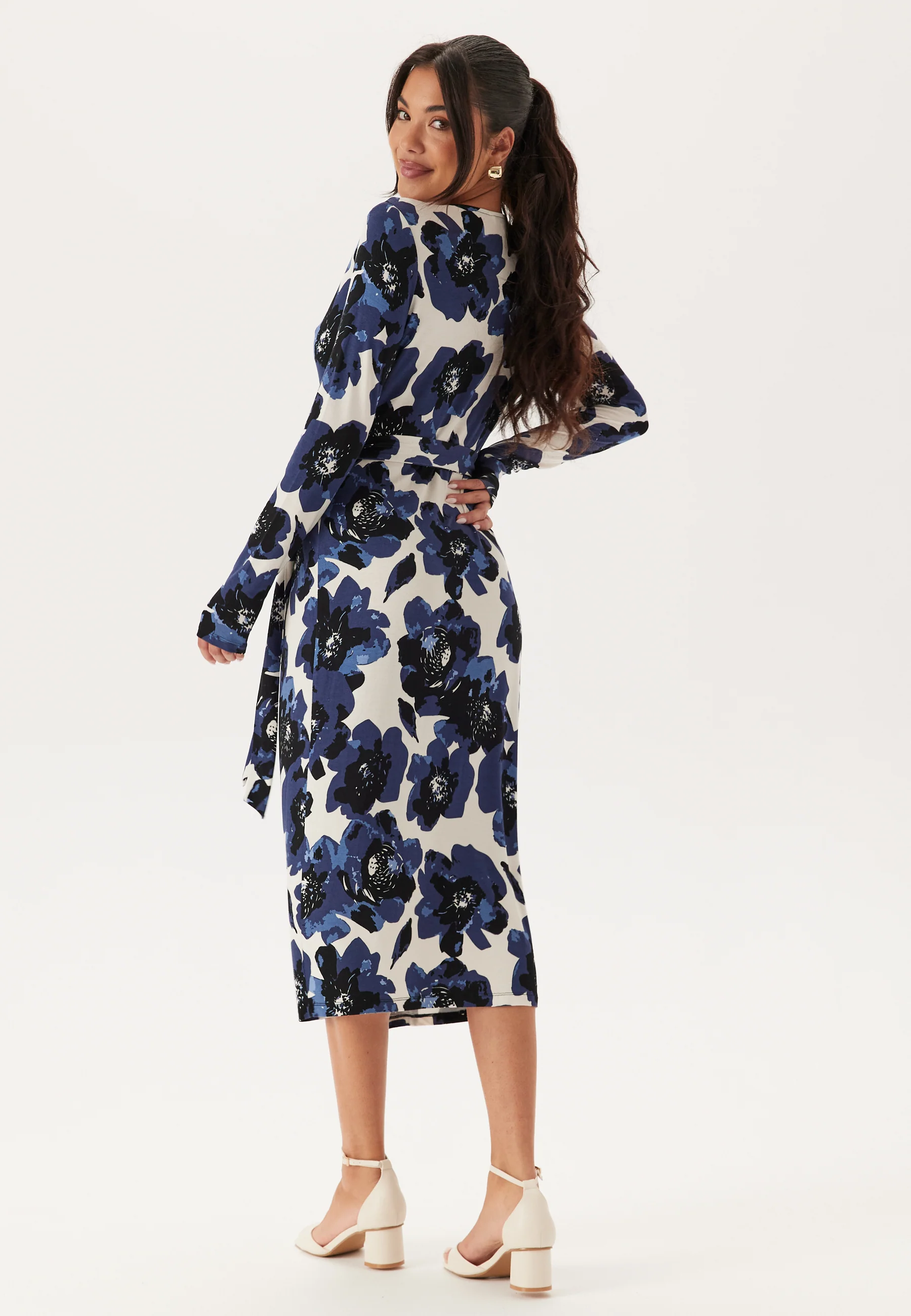 Long Sleeve Wrap Dress - Image 2