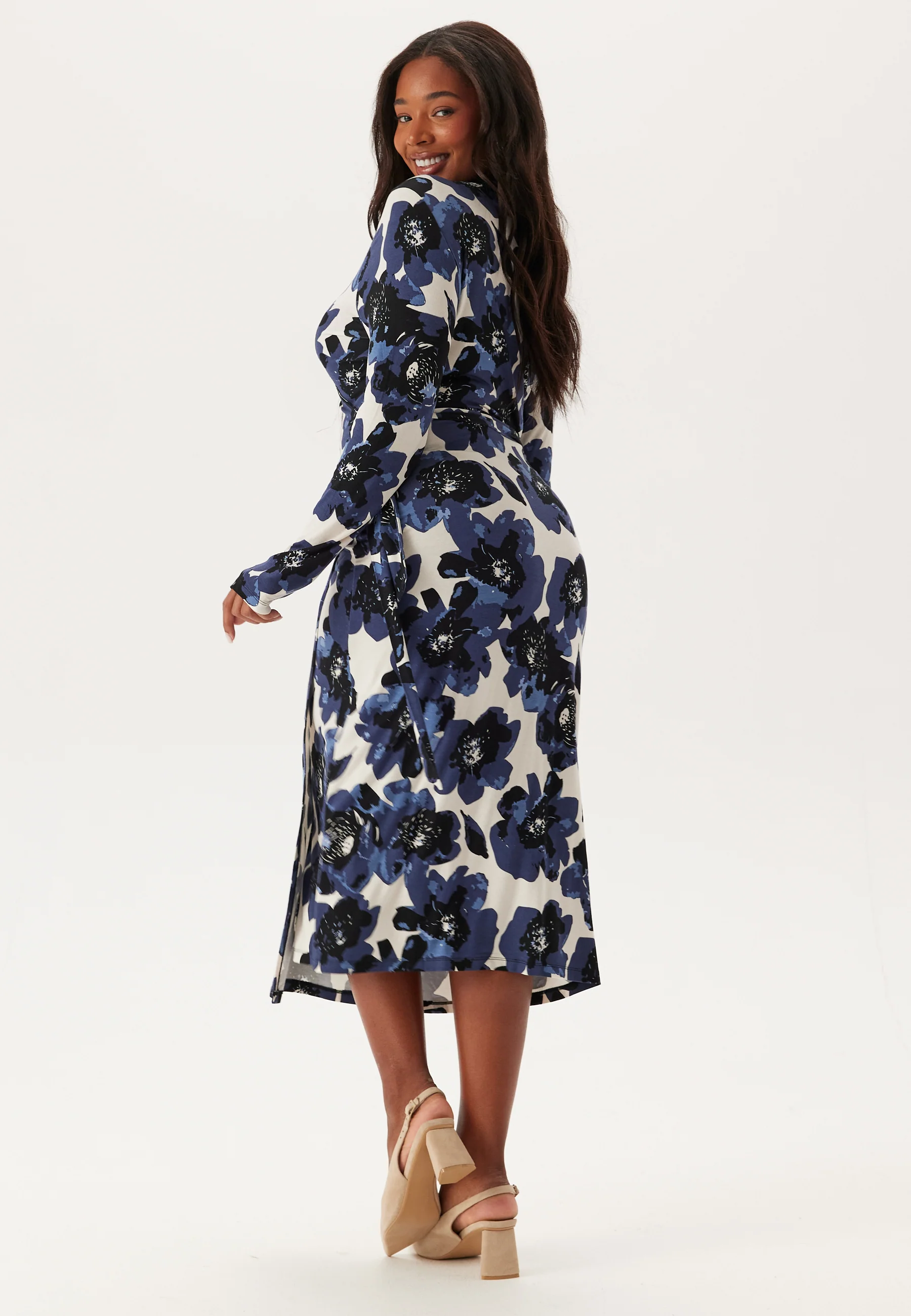 Long Sleeve Wrap Dress - Image 6