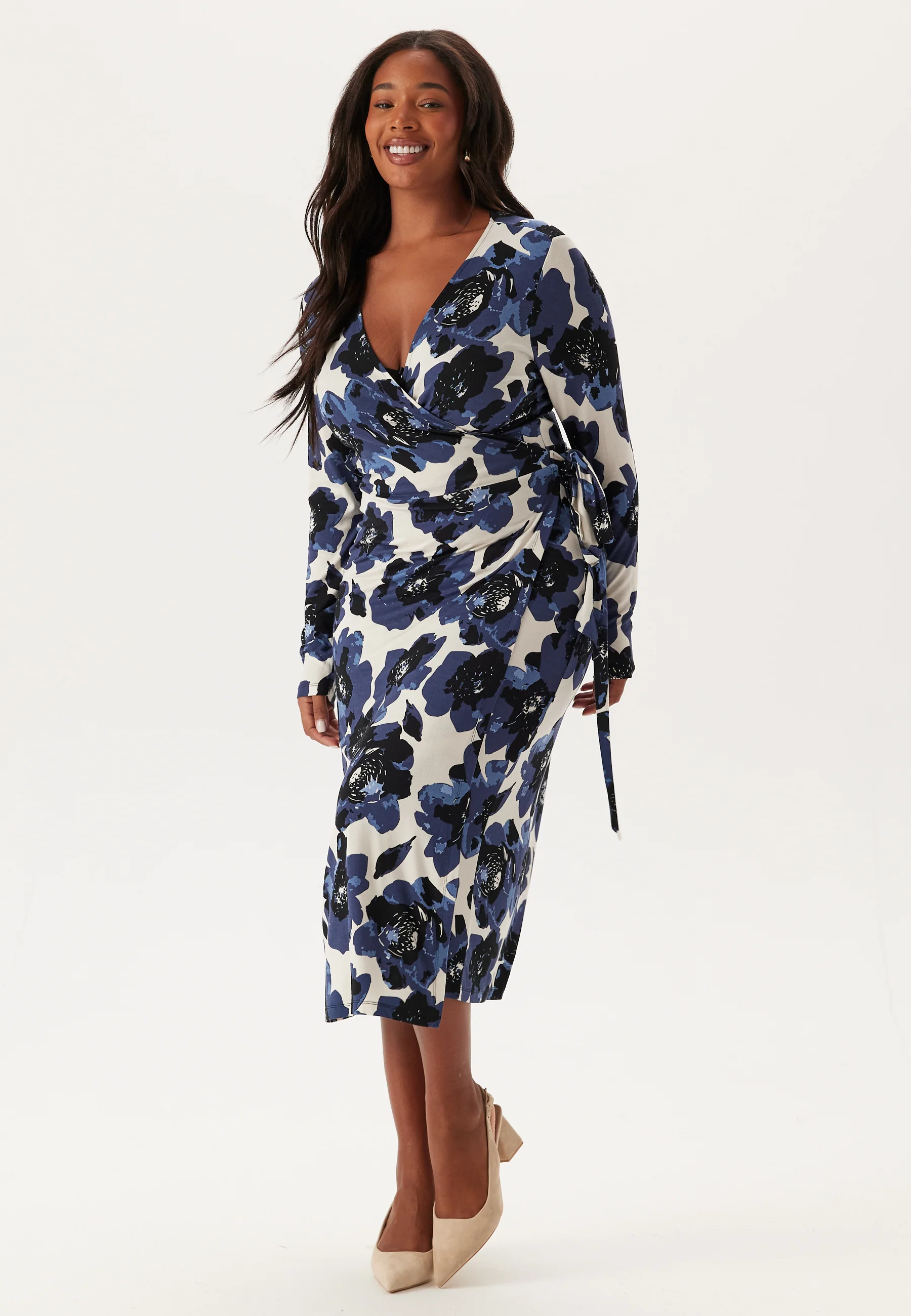 Long Sleeve Wrap Dress - Image 7