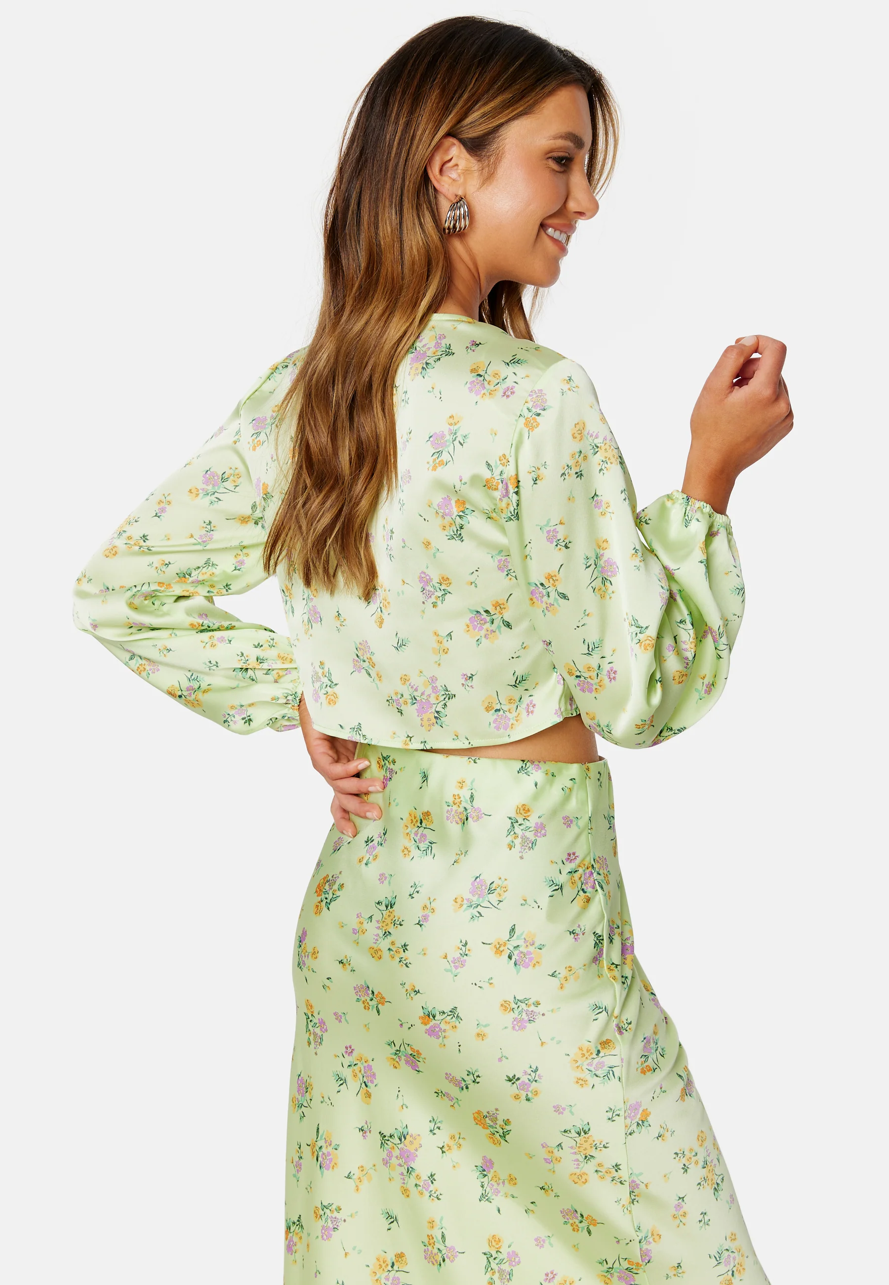 Louis L/S Tie Cropped Top - Image 5