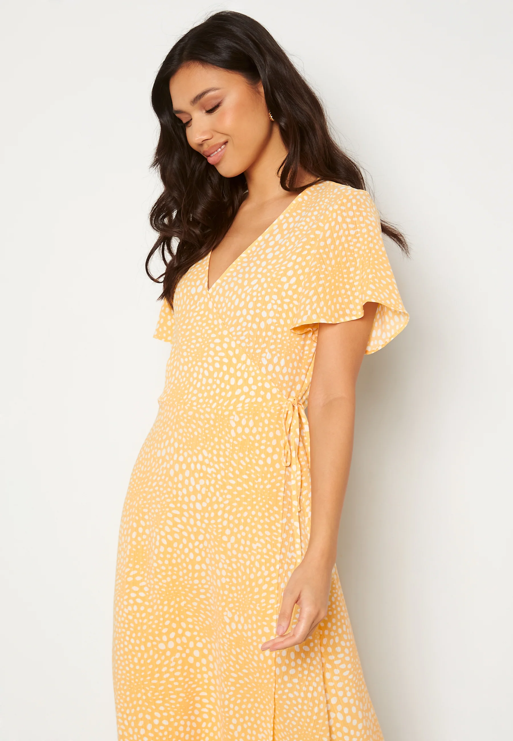 Lovie S/S Wrap Midi Dress - Image 3
