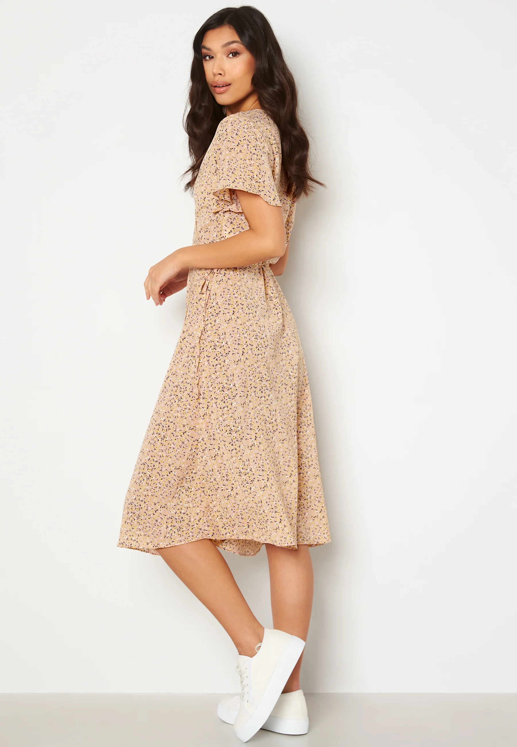 Lovie S/S Wrap Midi Dress - Image 2